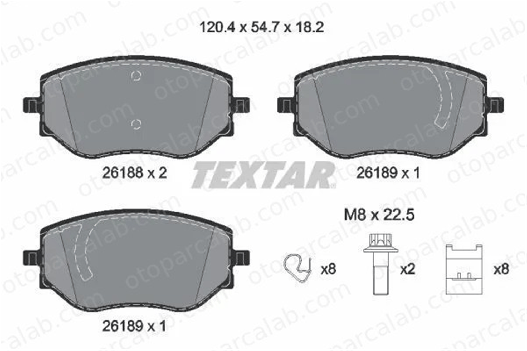 TEXTAR 2618801 Fren Disk Balata Ön RENAULT CLIO V TALIANT 2618801 MQ006673