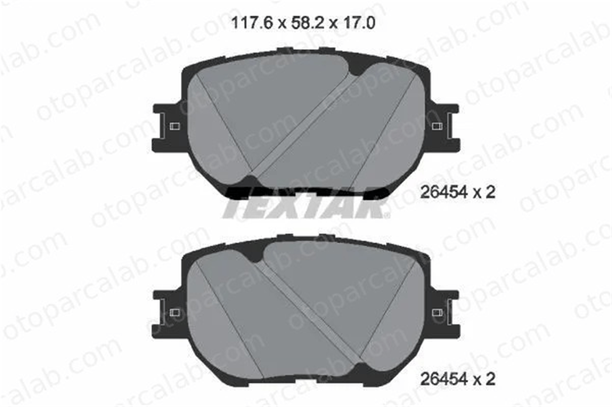 TEXTAR 2645401 Fren Disk Balata Ön LEXUS IS III TOYOTA MARK X I 2645401 446530330