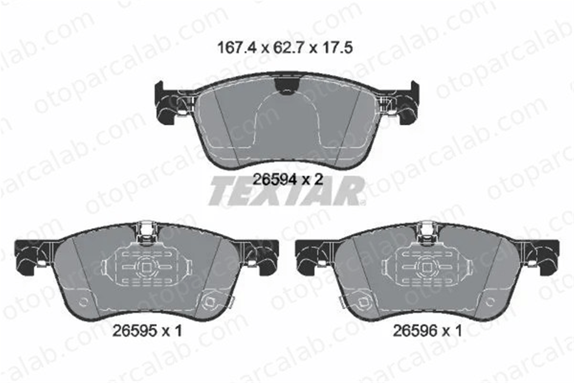 TEXTAR 2659401 Fren Disk Balata Ön RENAULT DUSTER 2659401 4204204600