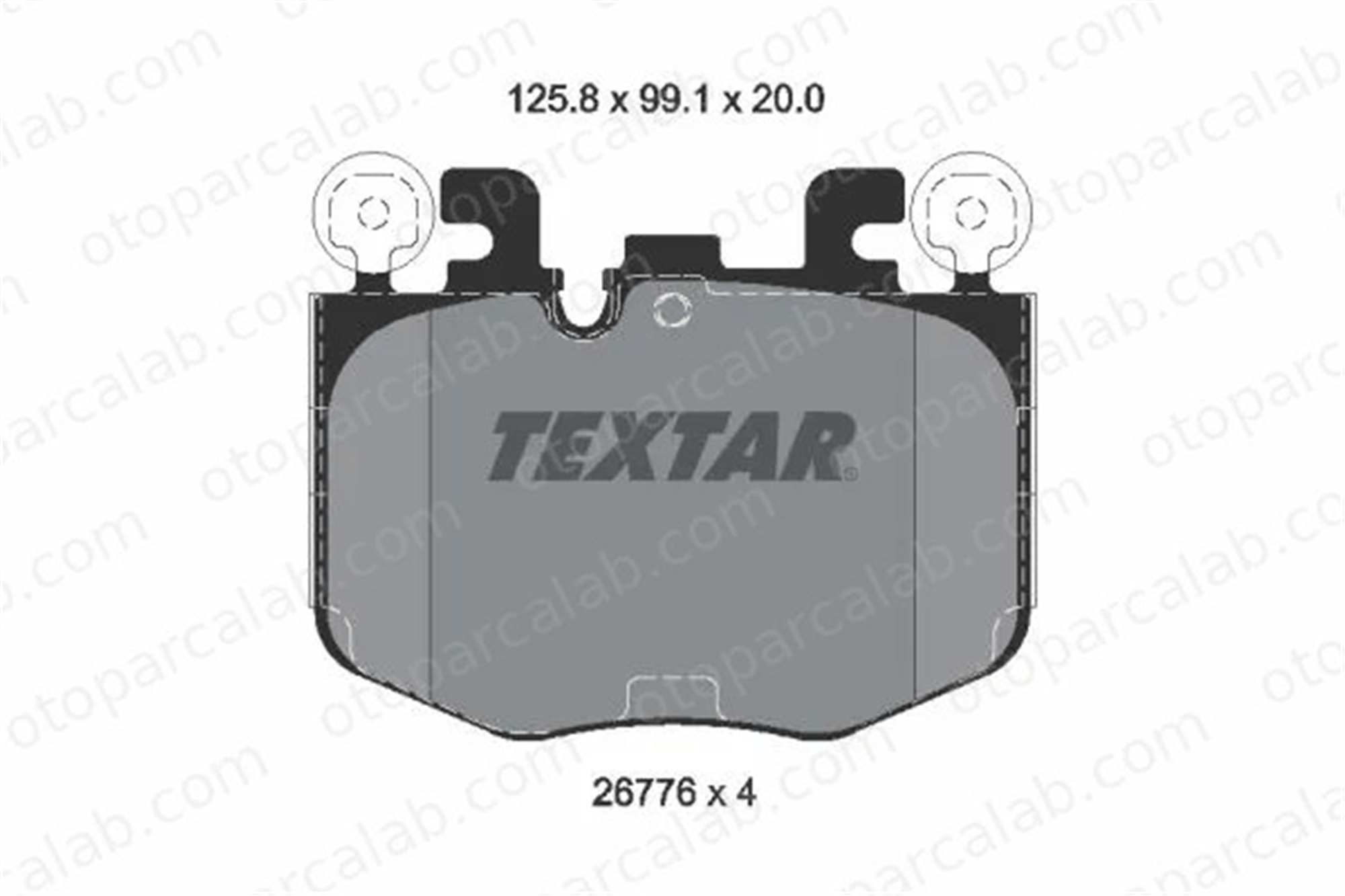 TEXTAR 2677601 Fren Disk Balata Ön BMW Z4 Roadster 4 Gran Coupe 34108844368 34108863322