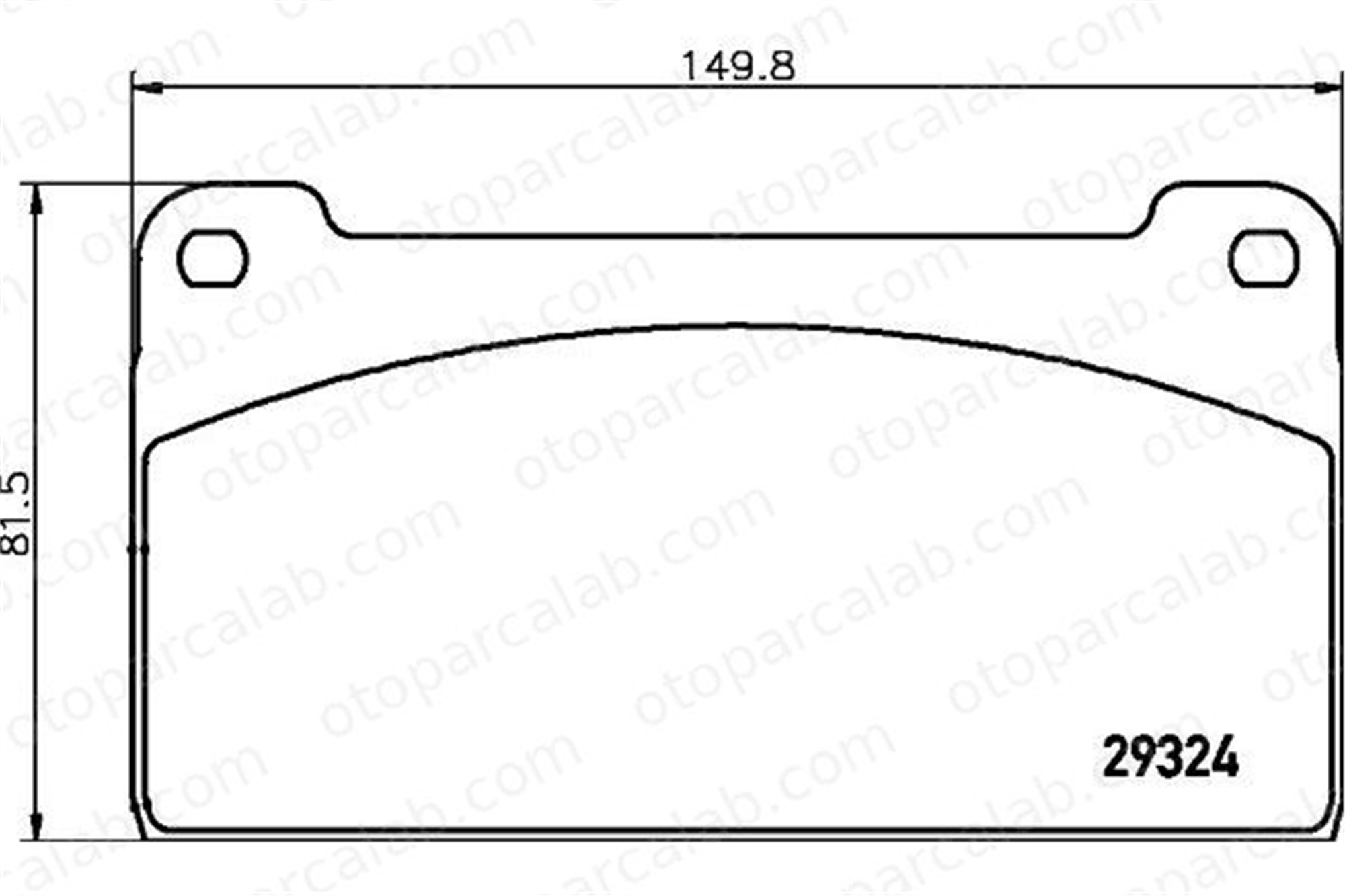 TEXTAR 2932403 Fren Disk Balata Ön MERCEDES-BENZ 123 Sedan 123 T-Model 2932403 4209220
