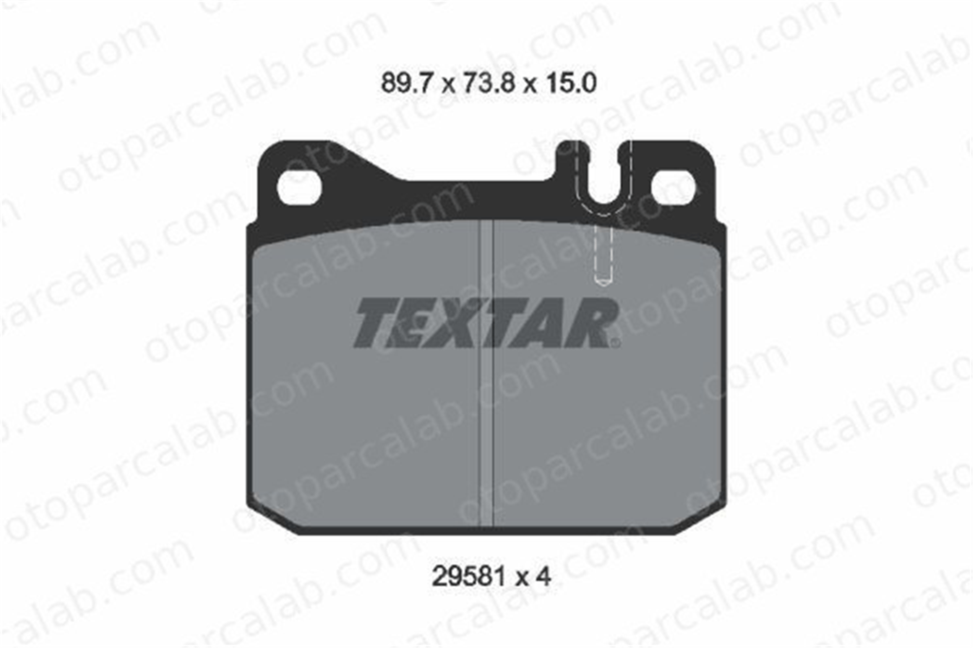 TEXTAR 2958104 Fren Disk Balata Ön MERCEDES-BENZ AROCS ACTROS MP4 / MP5 2958104 4207520