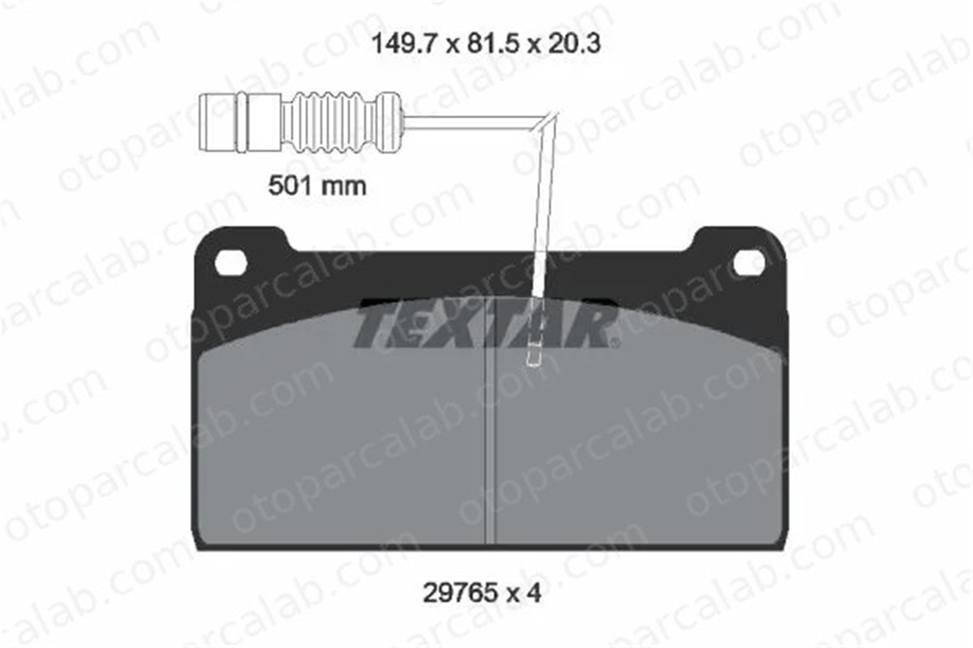 TEXTAR 2976502 Fren Disk Balata Ön MERCEDES-BENZ G-SERISI PUCH G-MODELL 2976502 14209120