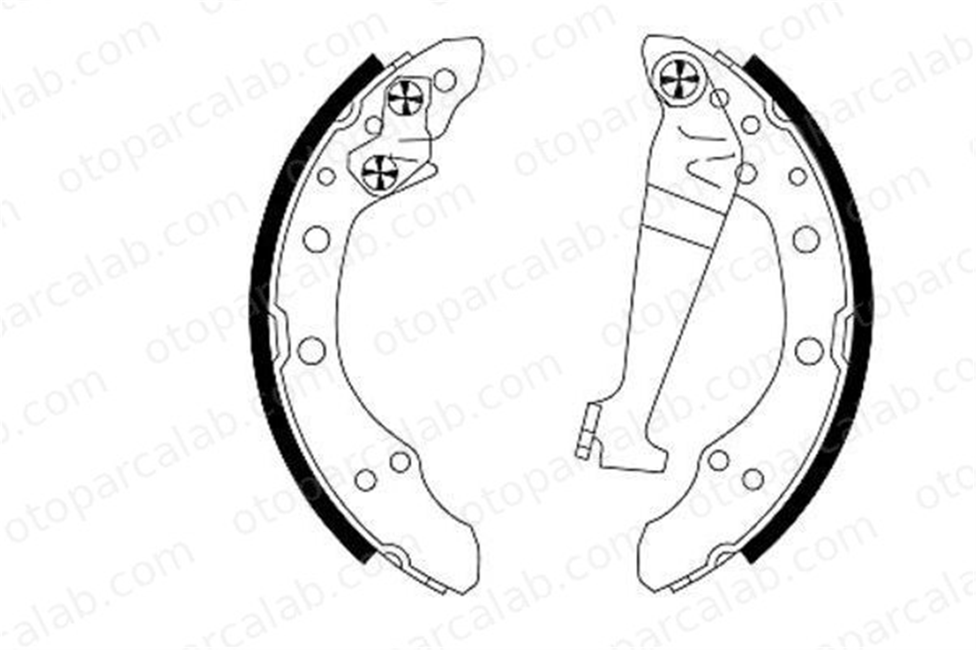 TEXTAR 91018300 Fren Pabuçlu Balata Arka AUDI 80 B2 Sedan VW PASSAT B2 811698525AX 1H0609525