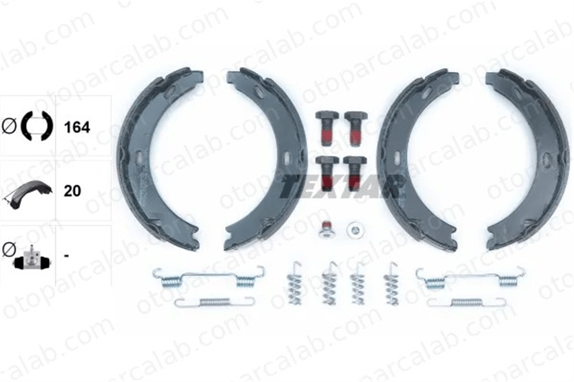 TEXTAR 91032800 El Fren Balatası MERCEDES-BENZ 124 Sedan E-SERISI A1244200720 1244200220