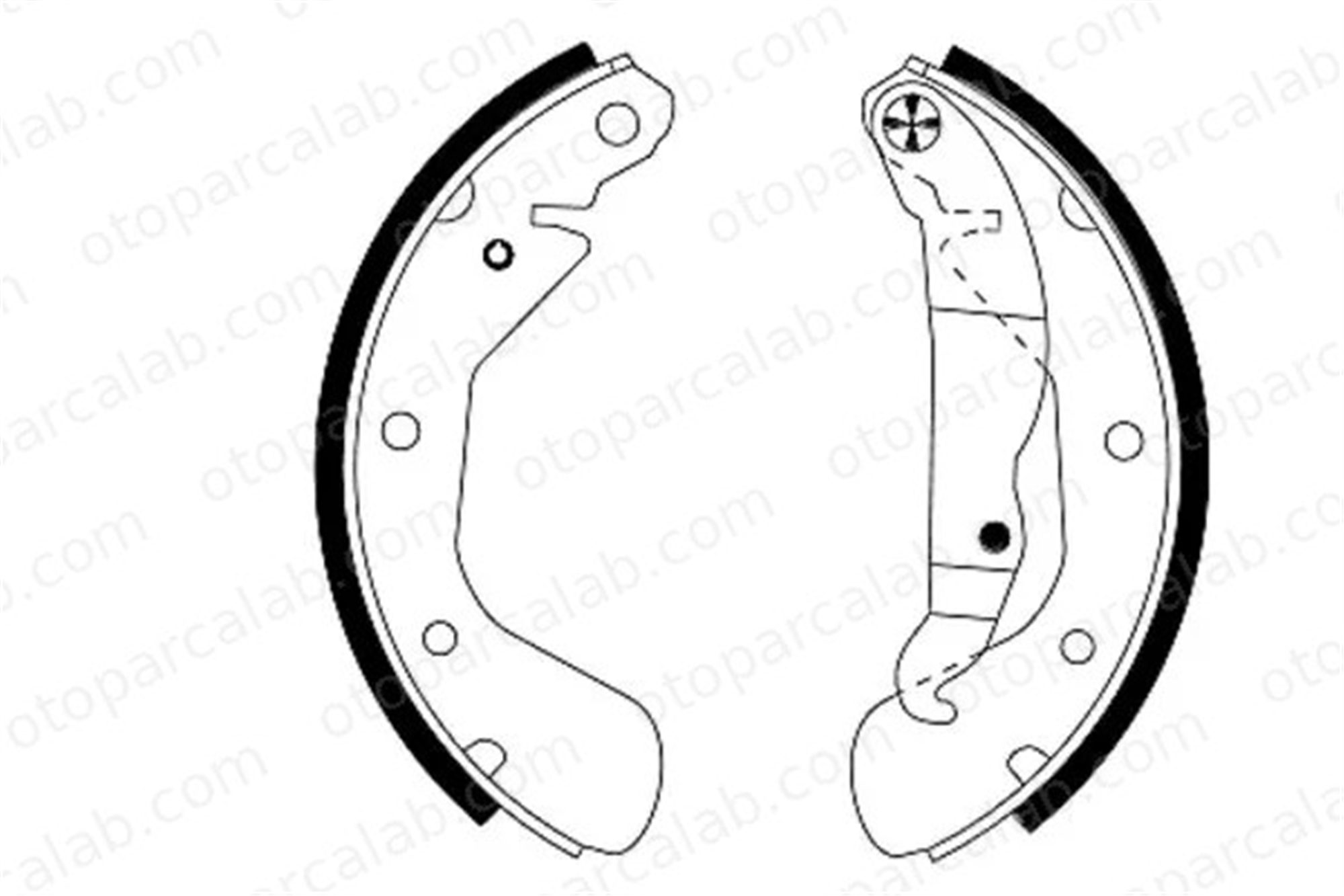 TEXTAR 91044900 Fren Pabuçlu Balata Arka OPEL ASTRA F Station wagon ASTRA F 1605953 1605812