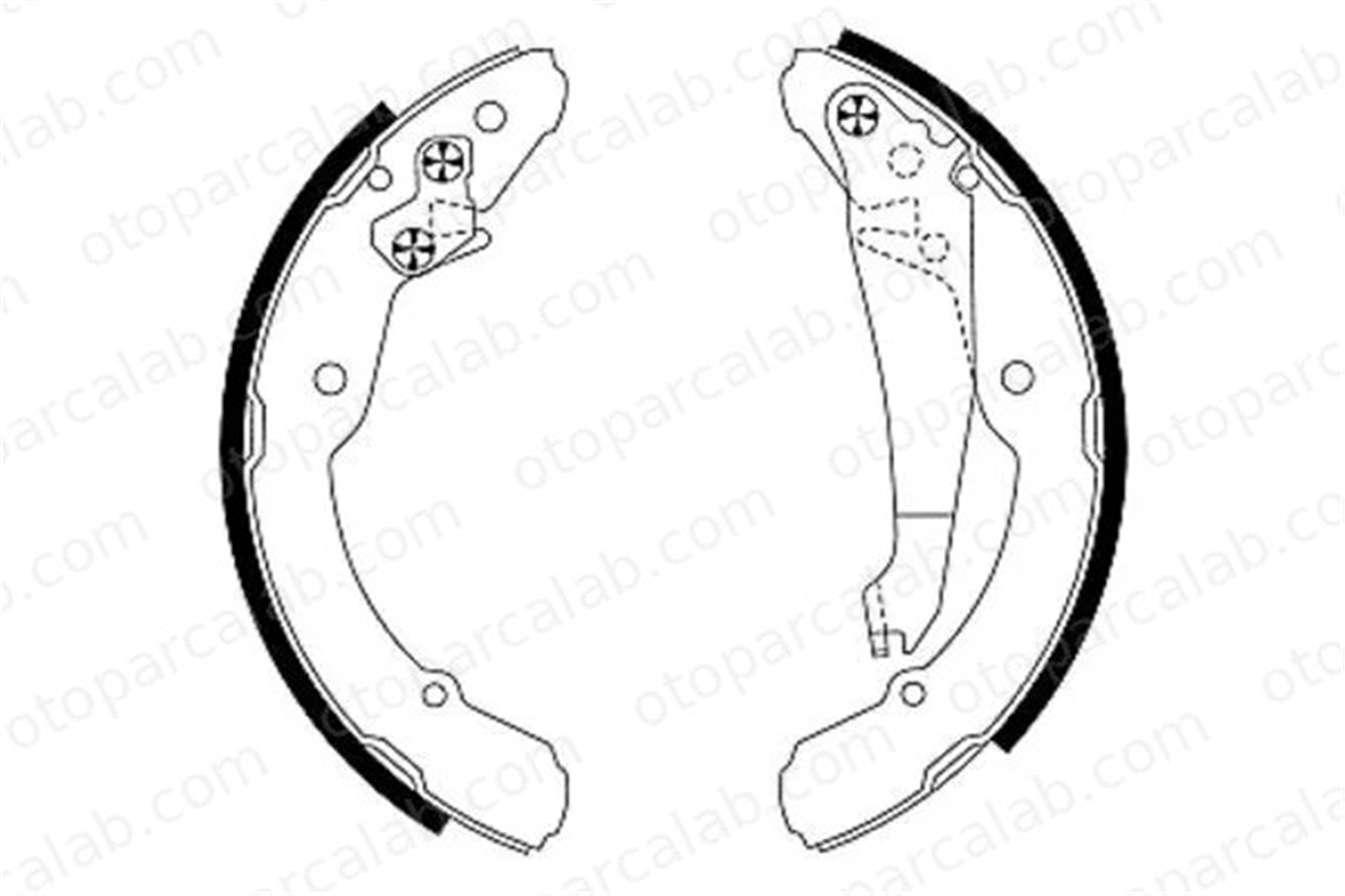 TEXTAR 91052400 Fren Pabuçlu Balata Arka VW JETTA IV SKODA ROOMSTER 1J0698525 1J0609525