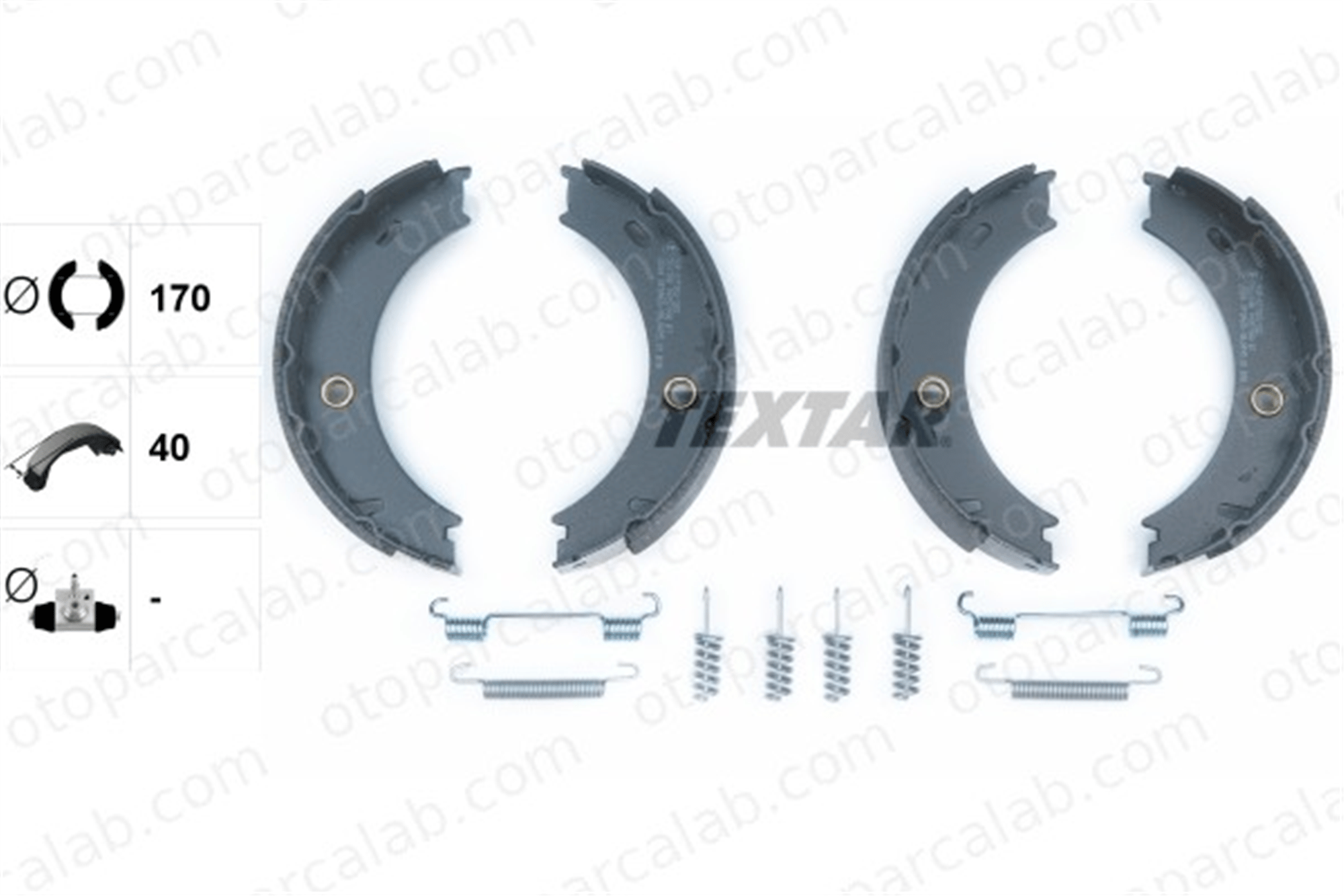 TEXTAR 91057900 El Fren Balatası MERCEDES-BENZ SPRINTER 4-t Panelvan/Van SPRINTER 4-t Platform şasi A0024205920 2D0609538A