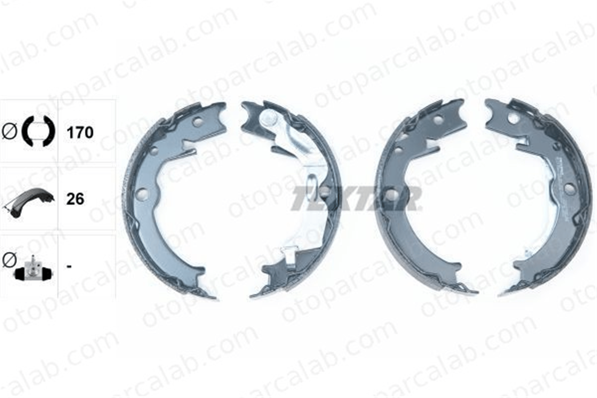 TEXTAR 91071000 El Fren Balatası DAEWOO NUBIRA Sedan NUBIRA Wagon 96496764 96348197