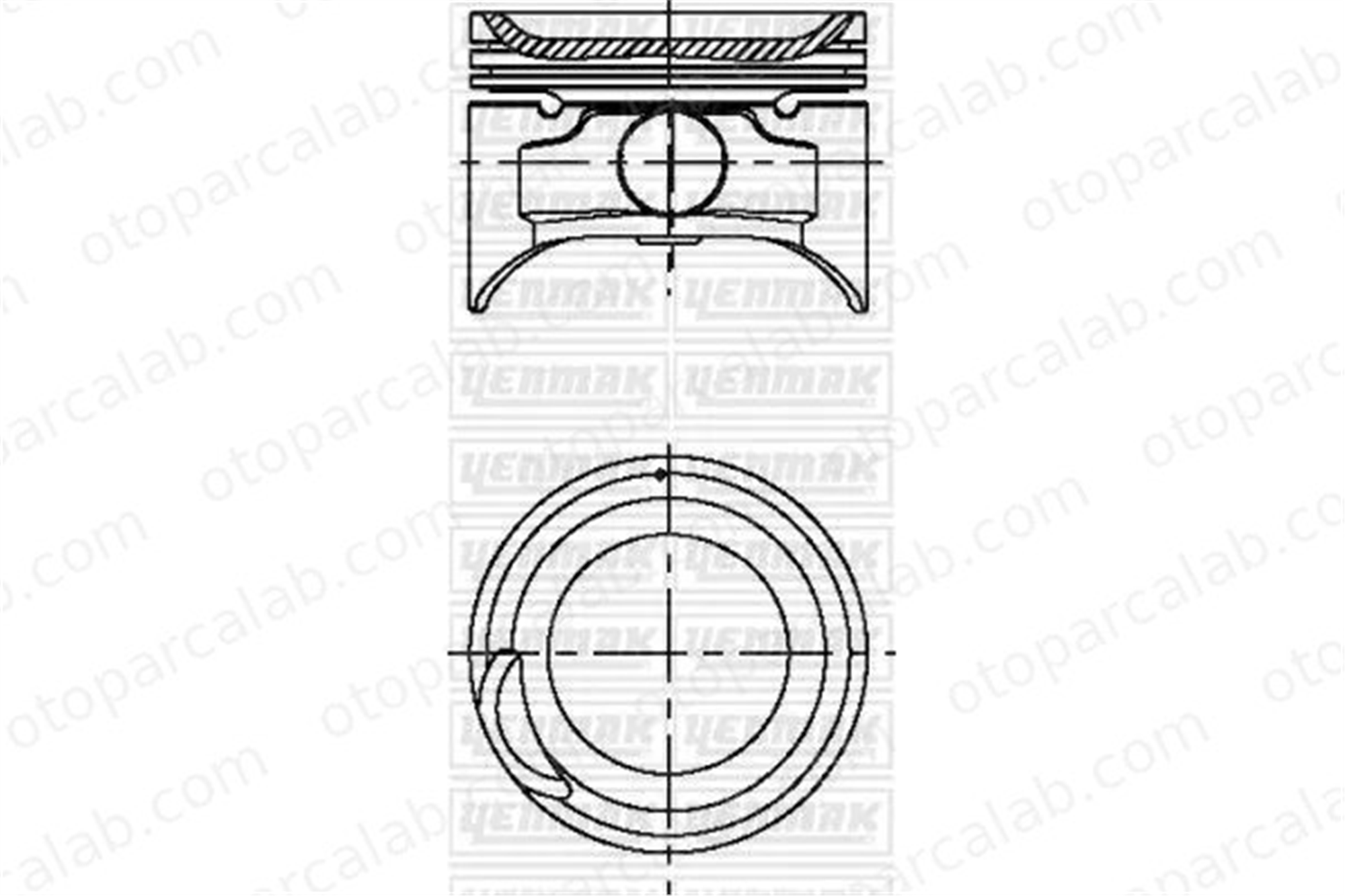 TIK 2H660100-STD Piston (66.00MM-STD) HYUNDAI ATOS 2341002610 2341002710