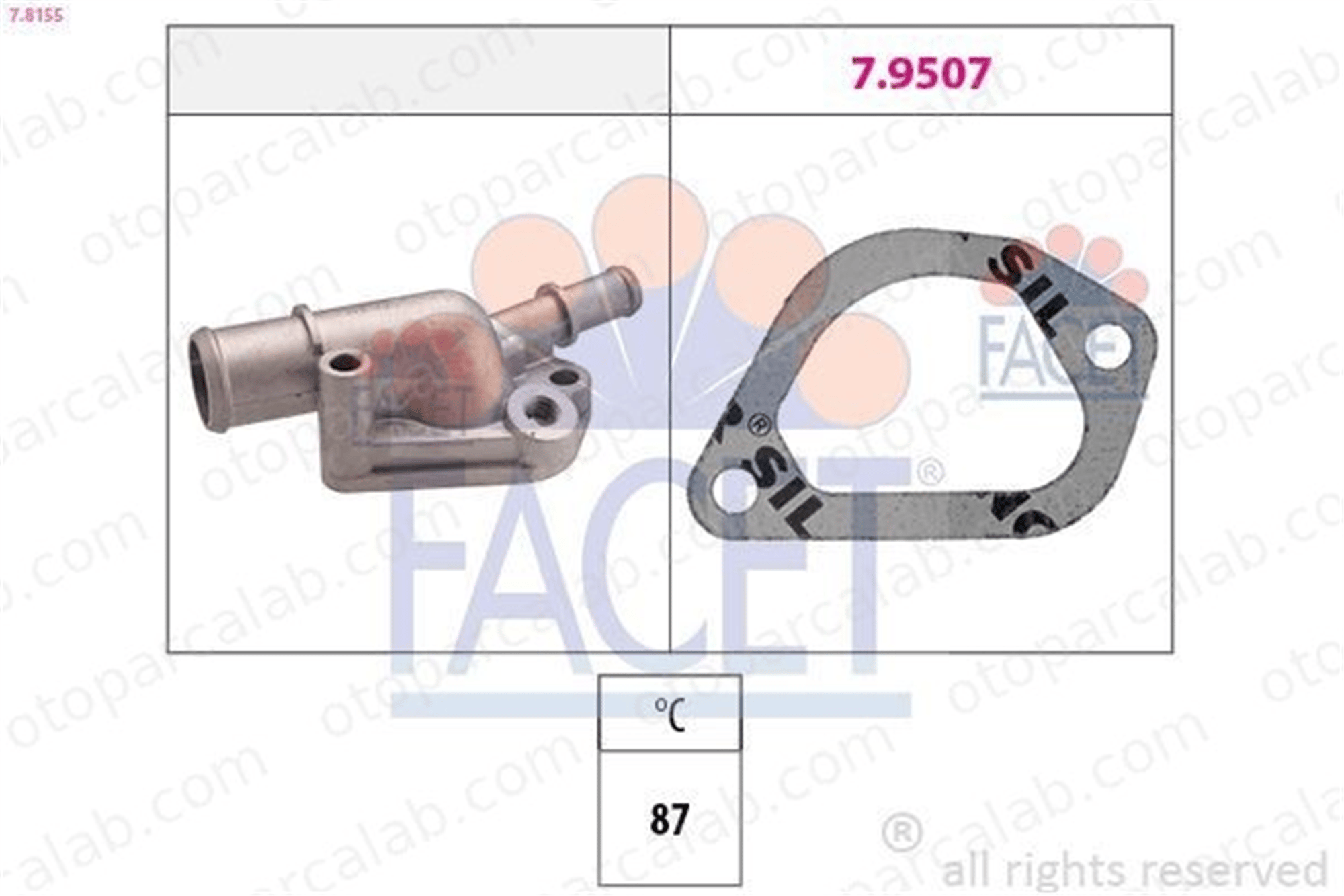 TRITON TMP0402 Termostat 87 °C FIAT PALIO SIENA 7778655