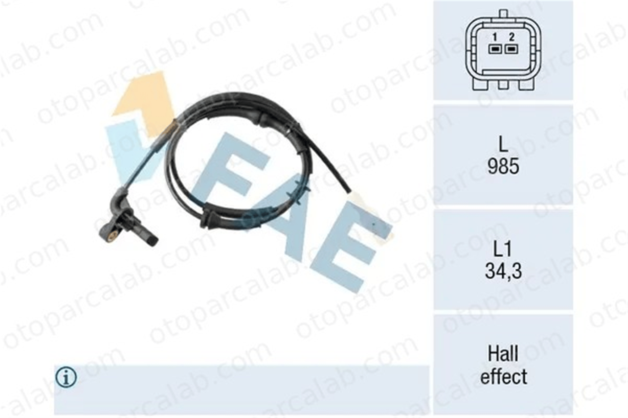 TRITON TRN0092 Abs Sensörü Arka Sağ CITROËN BERLINGO / BERLINGO FIRST MPV BERLINGO / BERLINGO FIRST Kasa/büyük limuzin 4545E6 96585998