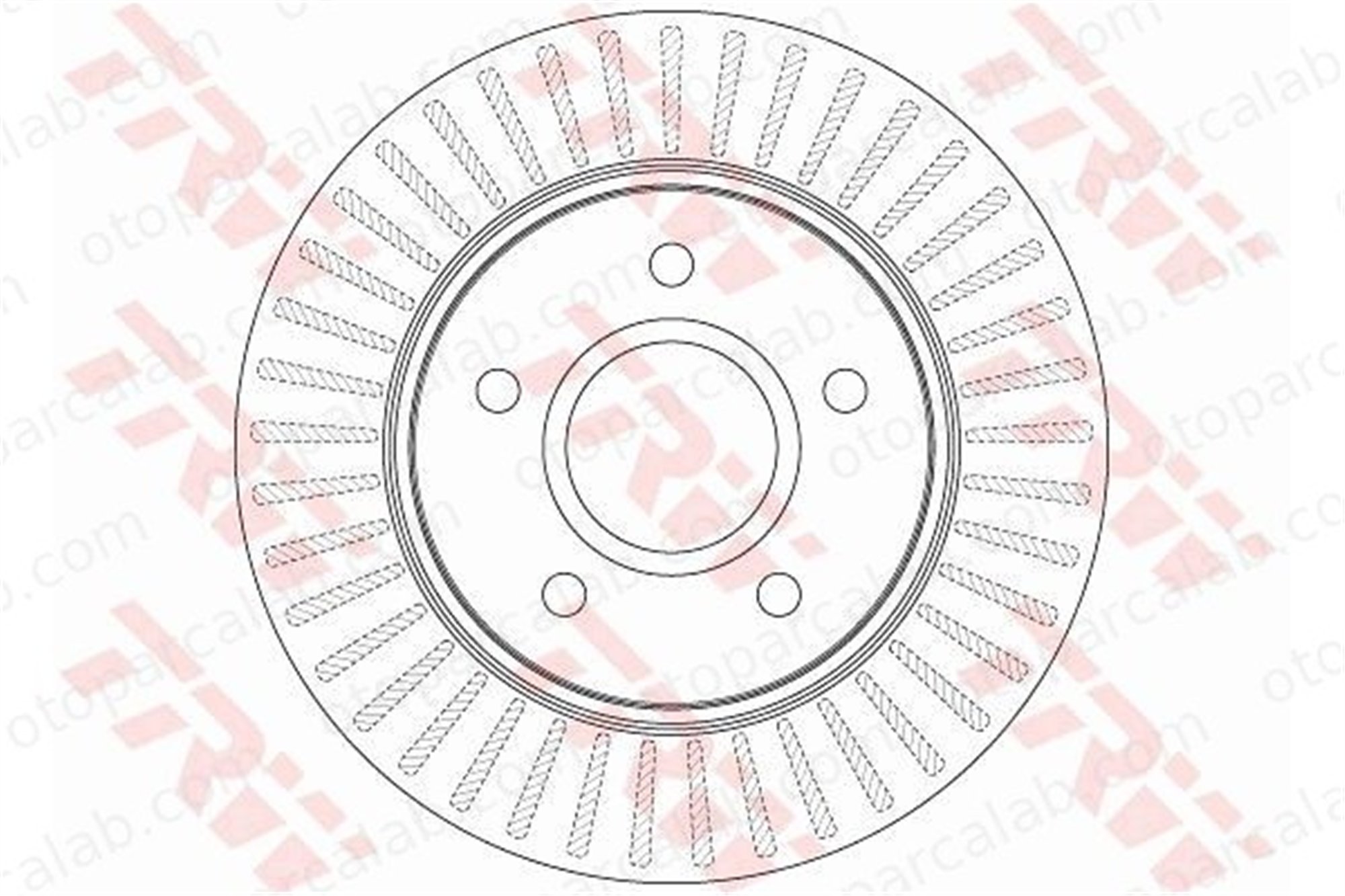 TRW DF6253S Fren Disk Ayna Ön Sağ ve Sol FIAT FREEMONT DODGE JOURNEY 68032944AA 68032944AB