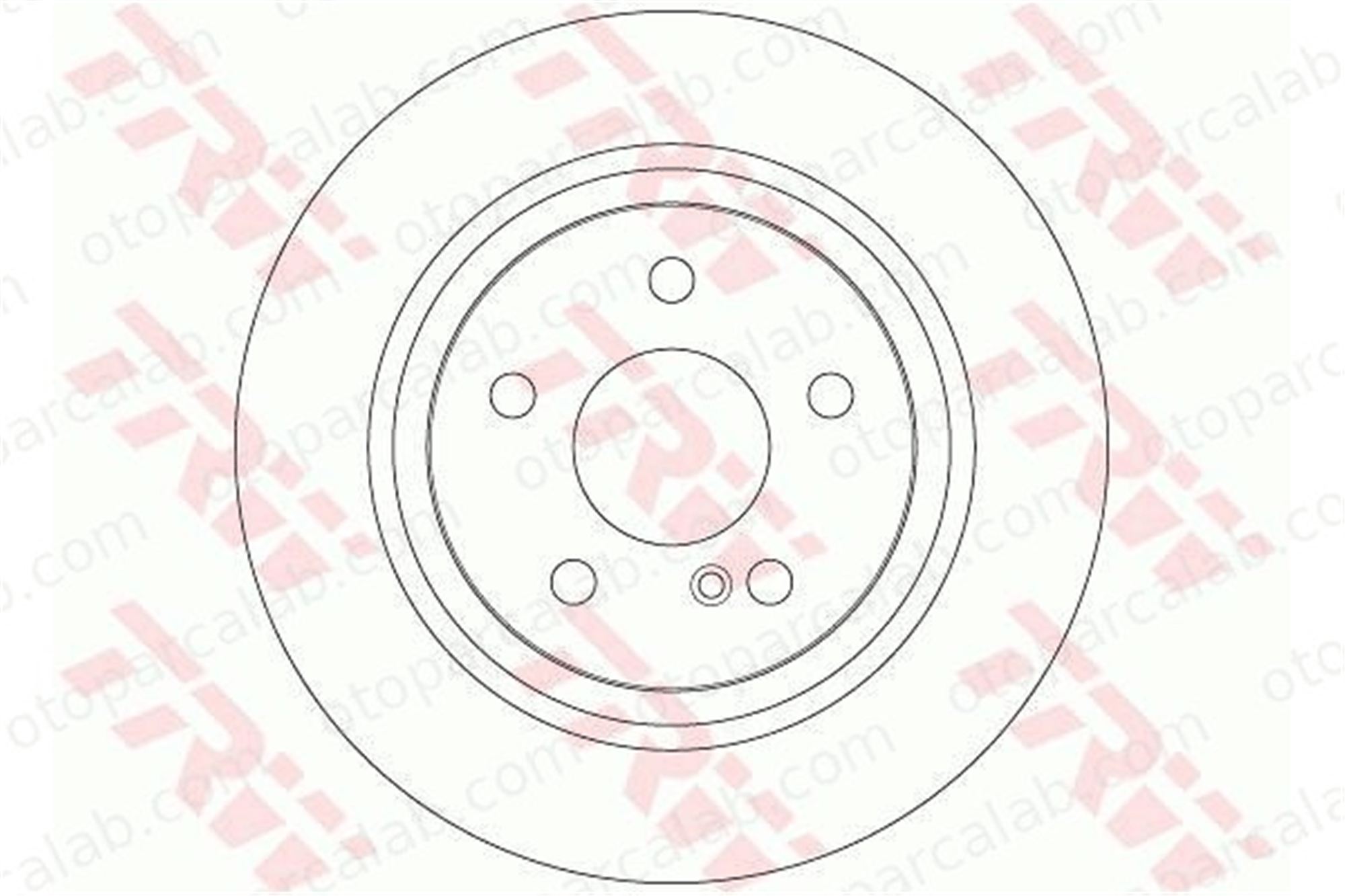 TRW DF6277 Fren Disk Ayna Arka Sağ ve Sol MERCEDES-BENZ SL 2304230712 230423071264