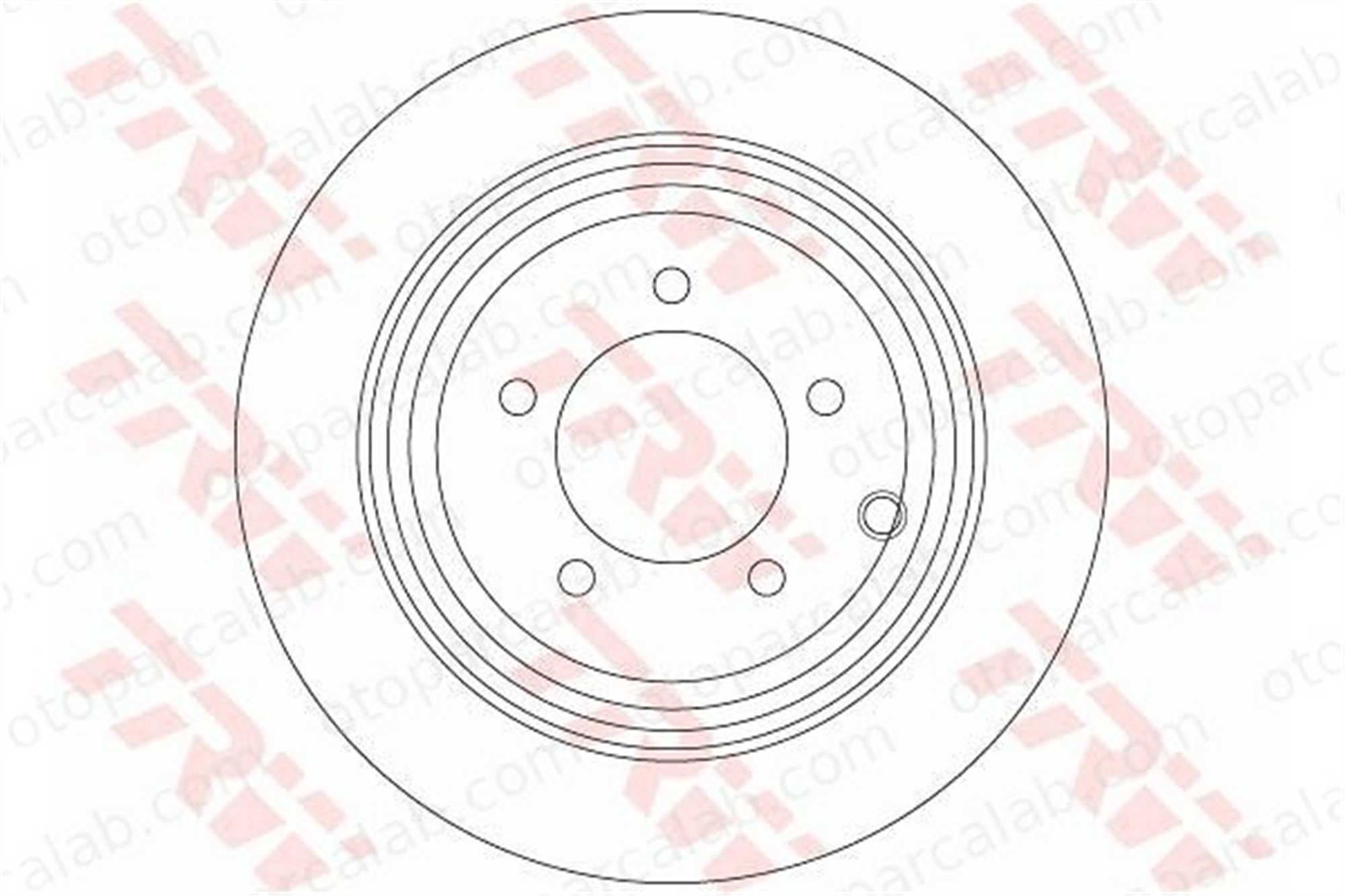 TRW DF6326 Fren Disk Ayna Arka Sağ ve Sol DODGE CALIBER JEEP COMPASS 4743999AA 4743999AB