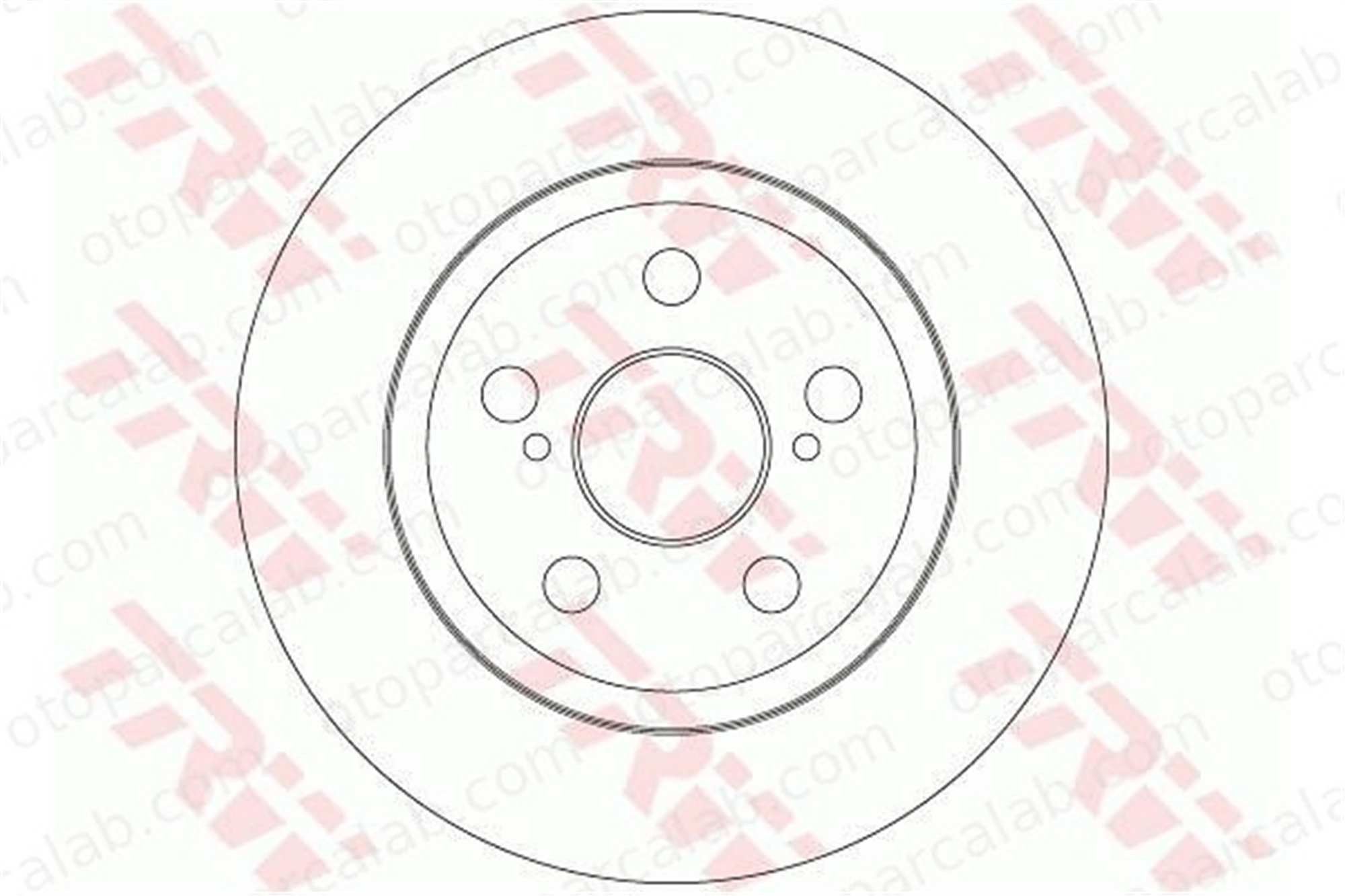 TRW DF6331 Fren Disk Ayna Arka Sağ ve Sol TOYOTA URBAN CRUISER 4243152150