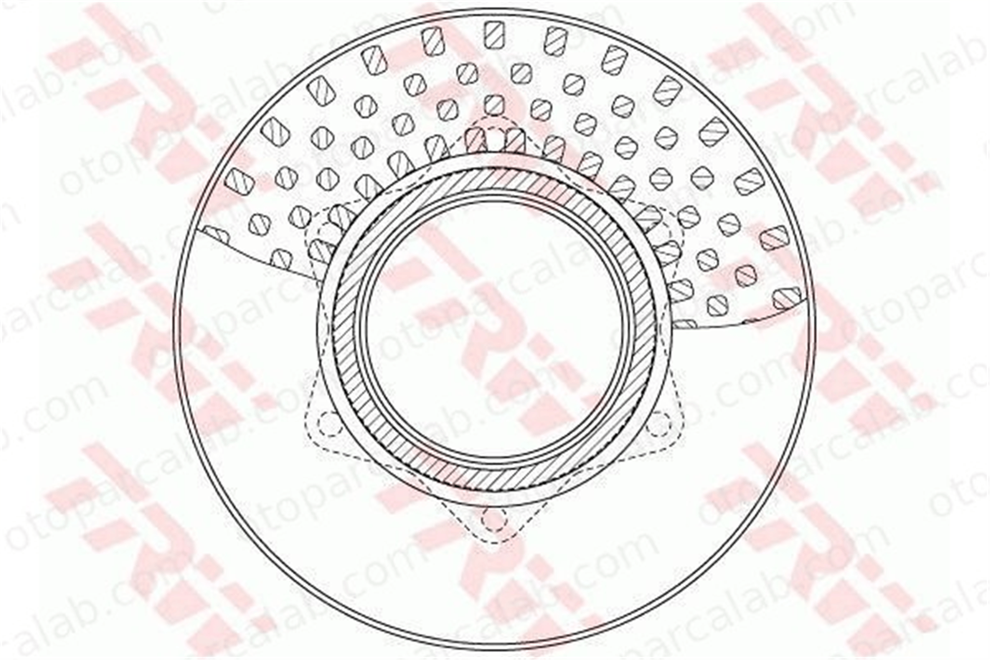 TRW DF6334S Fren Disk Ayna Arka Sağ ve Sol MERCEDES-BENZ VARIO Platform şasi VARIO Damperli araç 6684230112 A6684230112