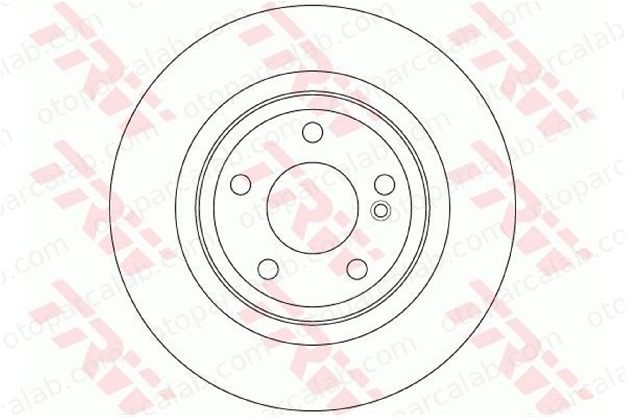TRW DF6358 Fren Disk Ayna Arka Sağ ve Sol MERCEDES-BENZ SLK SLC 4231612 0004231612