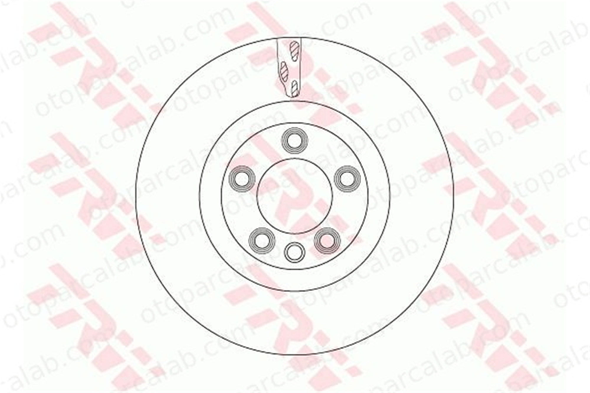 TRW DF6772S Fren Disk Ayna Ön Sol PORSCHE CAYENNE VW TOUAREG 7L8615301A 95535140300