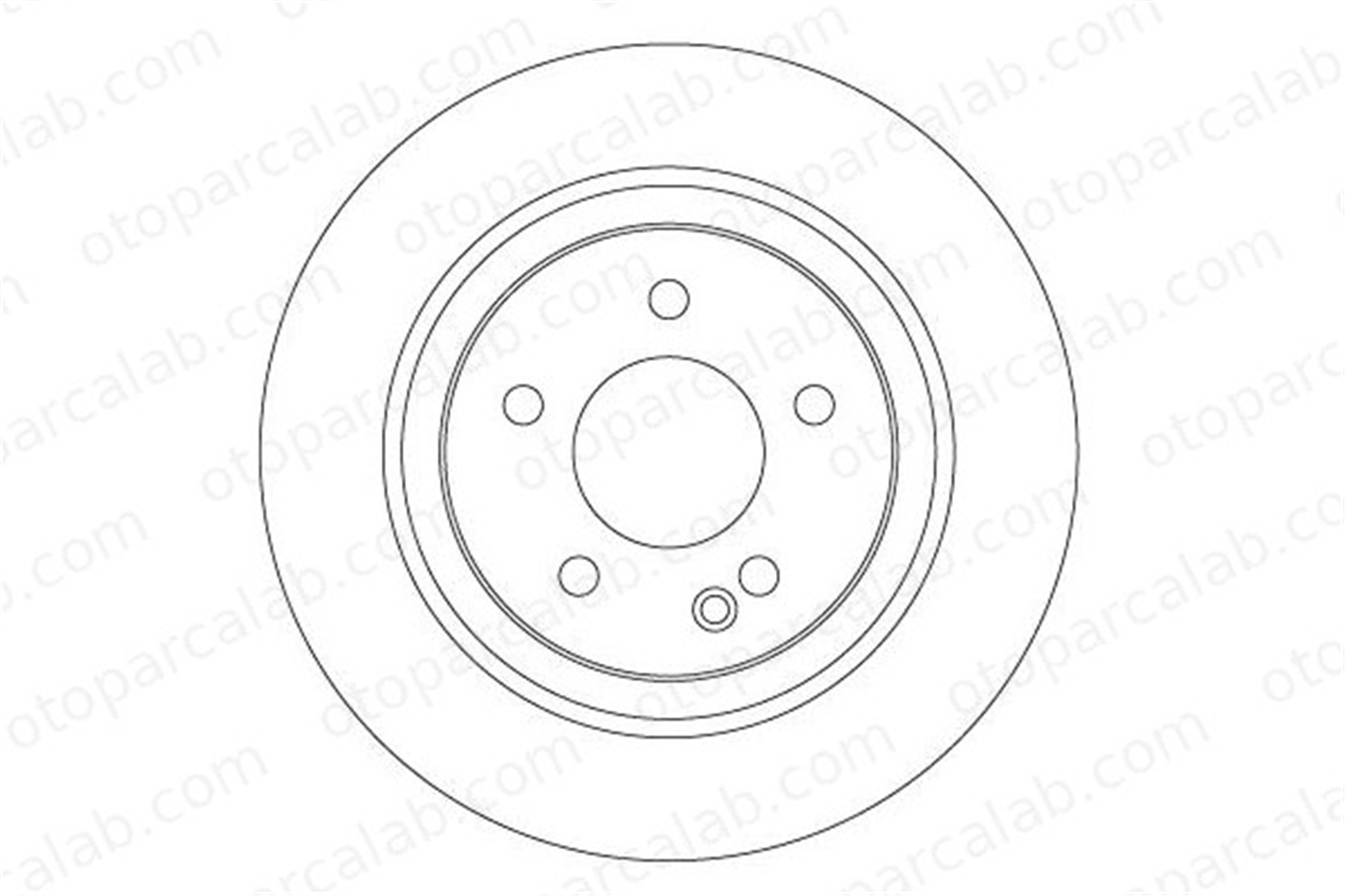 TRW DF6788S Fren Disk Ayna Arka Sağ ve Sol MERCEDES-BENZ VITO Mixto VITO Tourer A4474230412 4474230012
