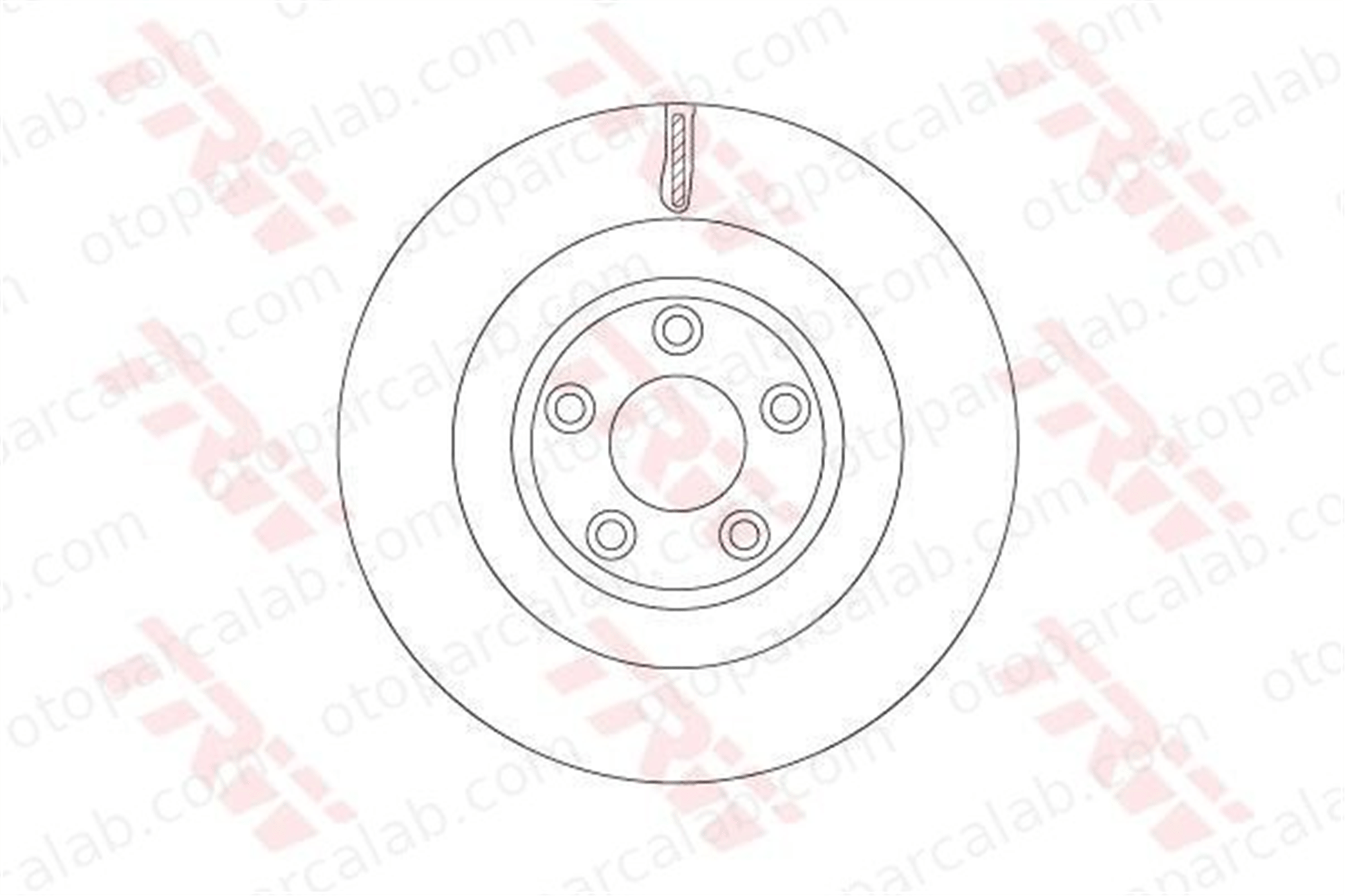 TRW DF6816S Fren Disk Ayna Arka Sağ ve Sol JAGUAR F-TYPE Cabrio F-TYPE Coupe JAGUART2R5941 T2R5941