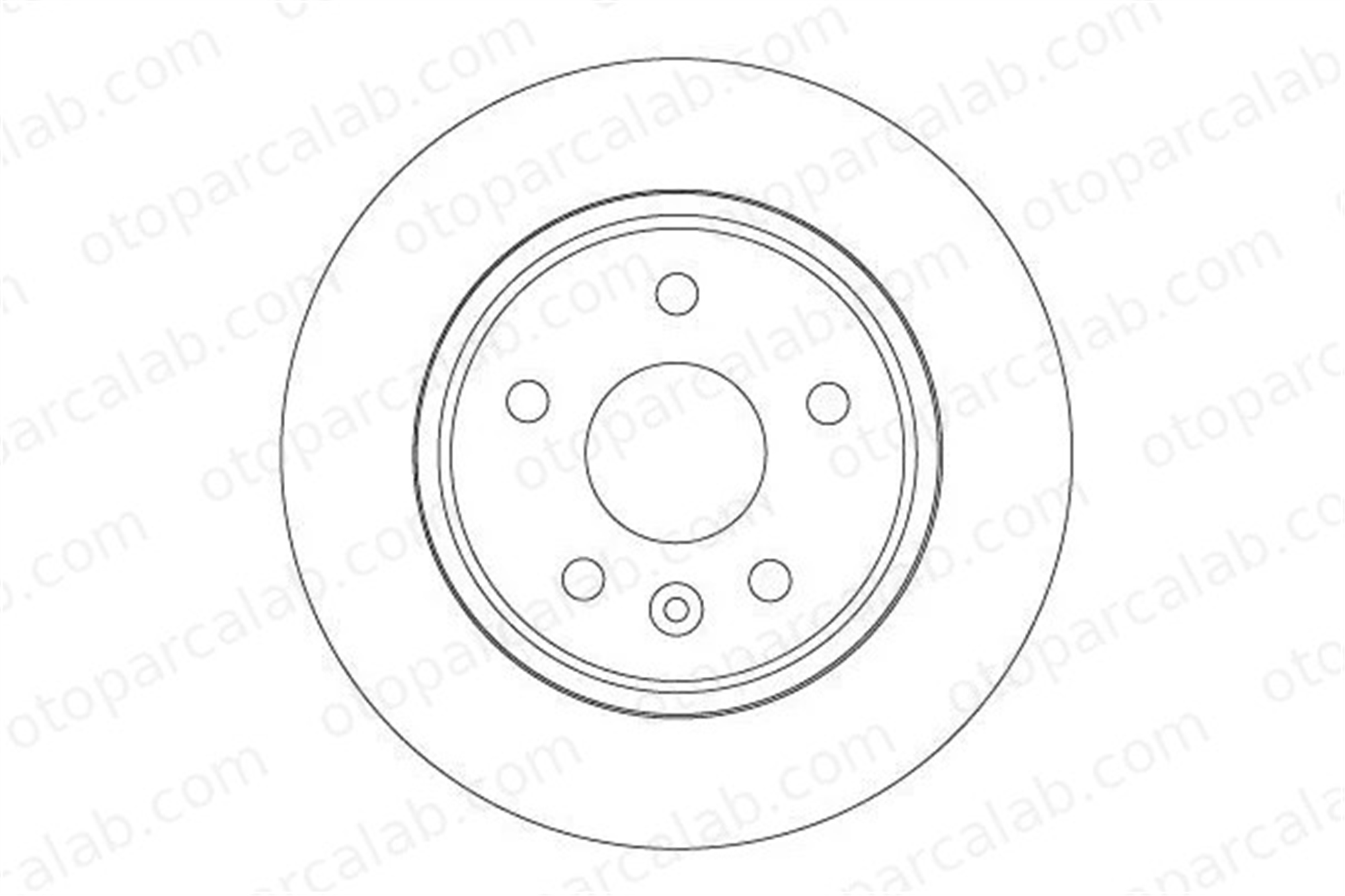 TRW DF6846 Fren Disk Ayna Arka Sağ ve Sol OPEL ASTRA K ASTRA K Sports Tourer 13509119 13514611