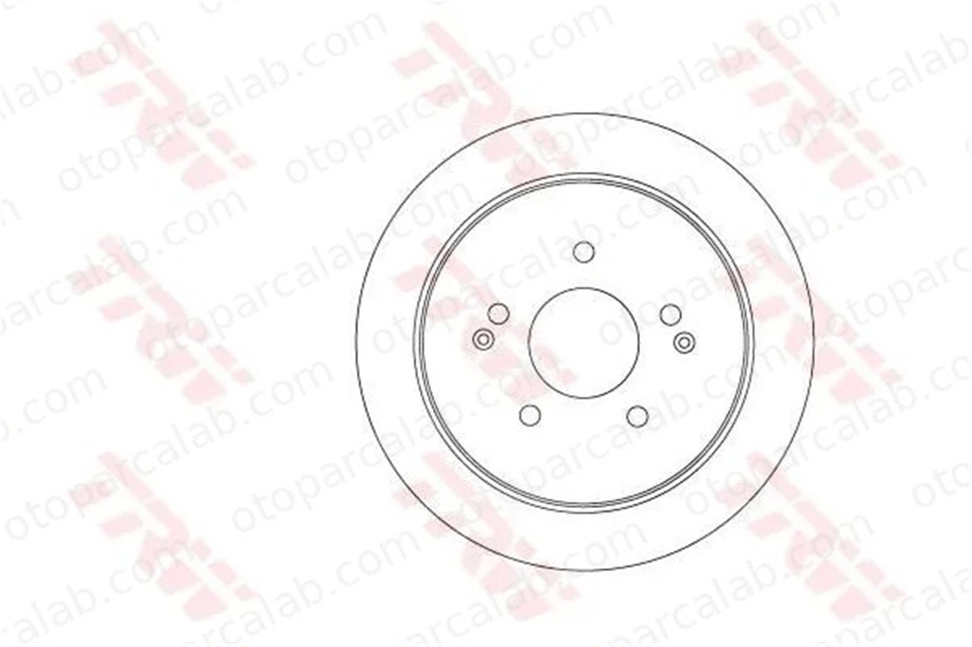 TRW DF6901 Fren Disk Ayna Arka Sağ ve Sol SSANGYONG KORANDO SSANGYONG4840134100 4840134101
