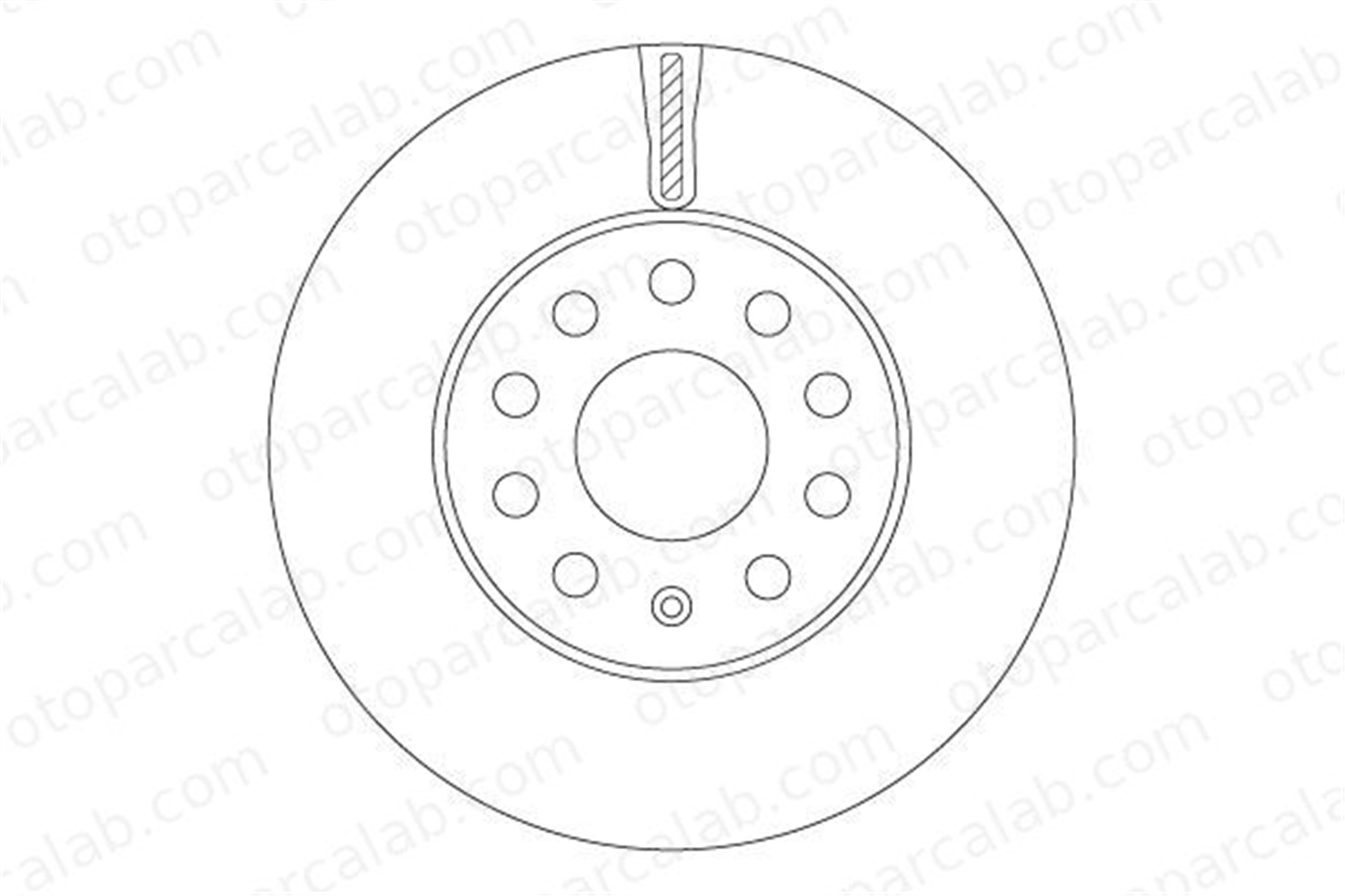 TRW DF6903S Fren Disk Ayna Ön Sağ ve Sol SEAT LEON ST VW GOLF VII 5Q0615301A 5Q0615301E