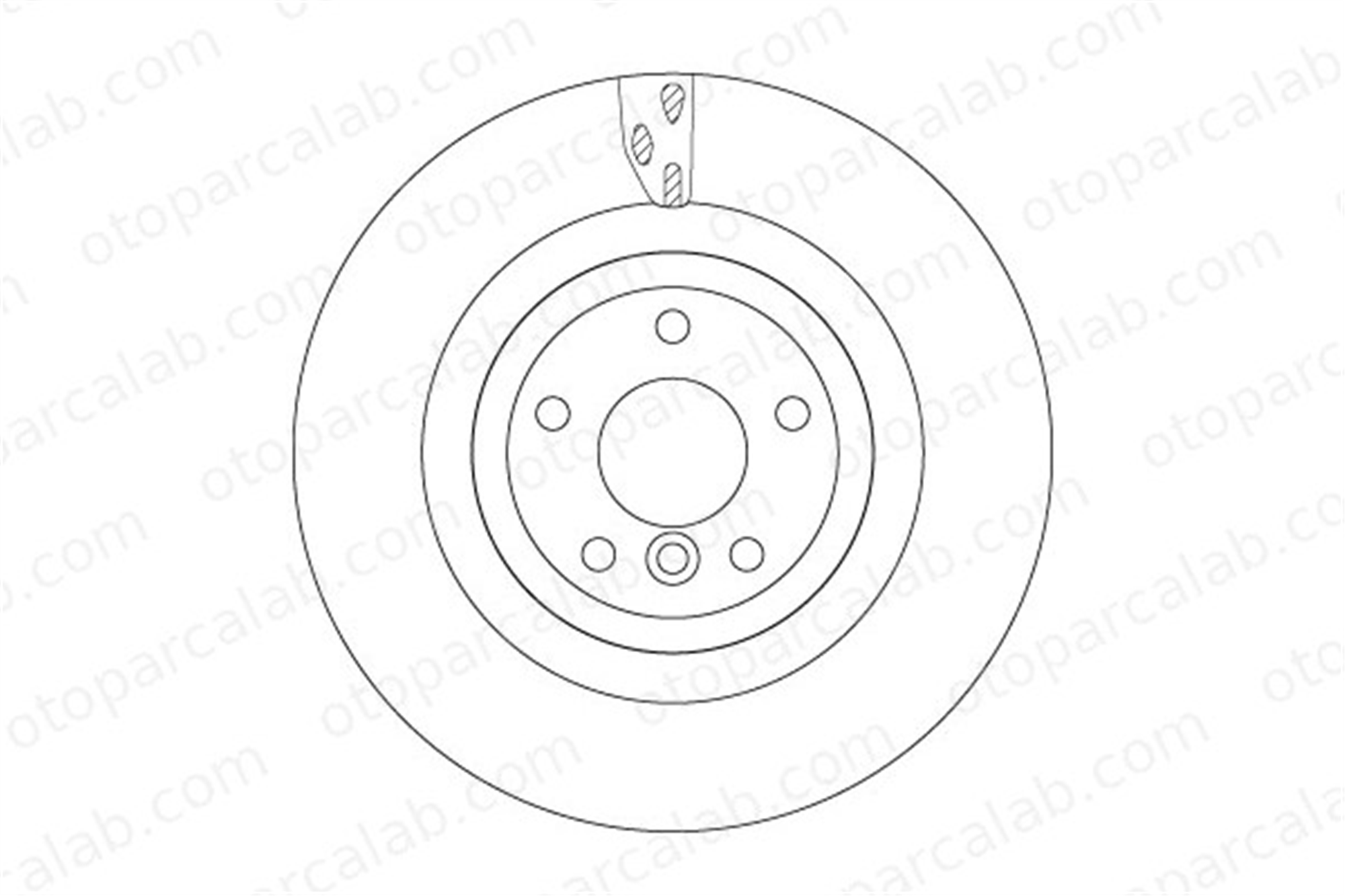 TRW DF6969S Fren Disk Ayna Arka Sağ ve Sol JAGUAR XE XF SPORTBRAKE JAGUARGX732A315BC T4N1744