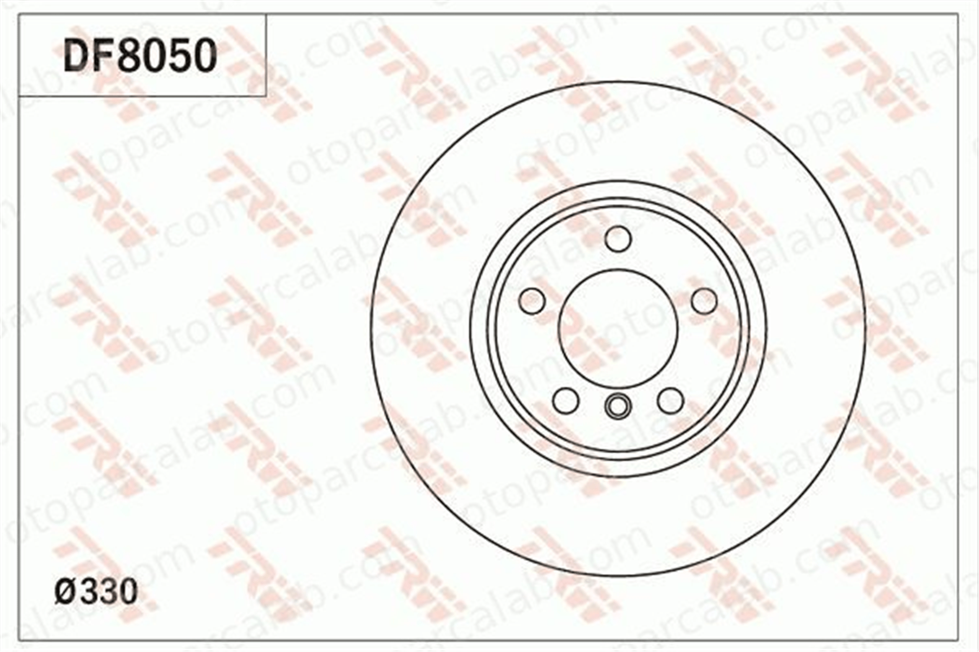 TRW DF8050 Fren Disk Ayna Ön Sağ ve Sol BMW 3 4 Cabrio 34116792221 6792221