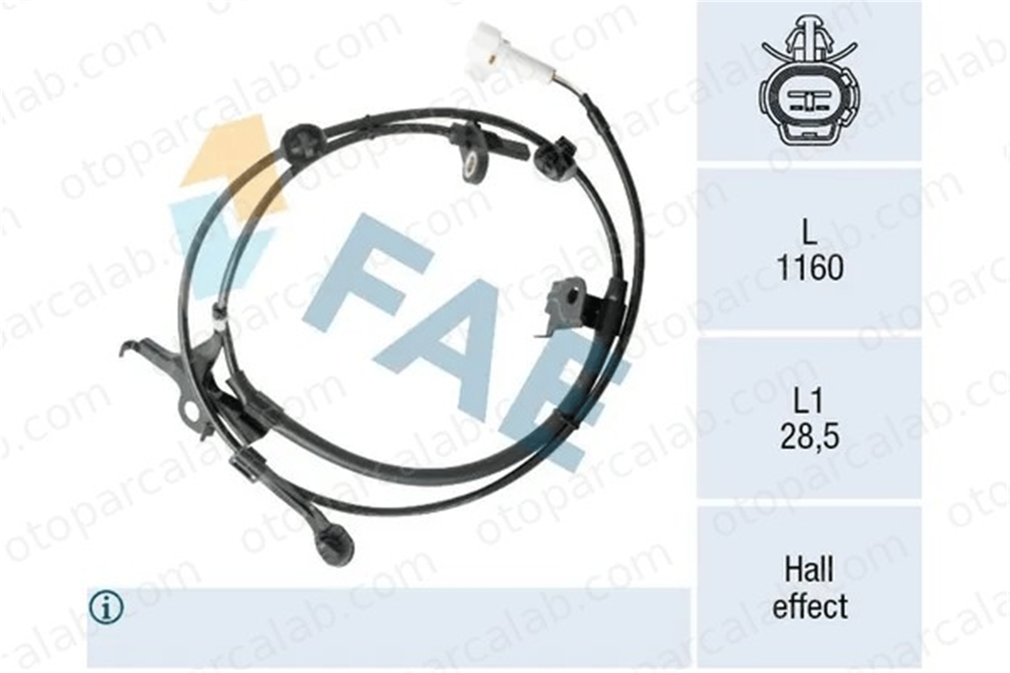 TRW GBS2729 Abs Sensörü Ön Sağ TOYOTA YARIS YARIS Kasa/eğik arka 895420D050