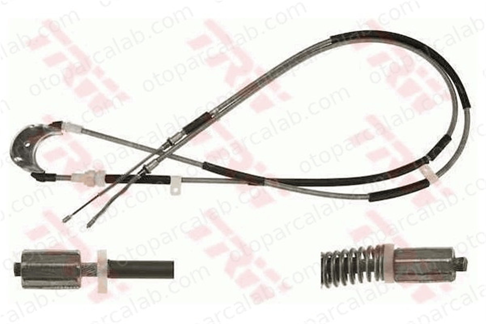 TRW GCH1903 El Fren Teli Arka Sağ veya Sol FORD FIESTA III FIESTA Kasa/büyük limuzin 6920299 7127225