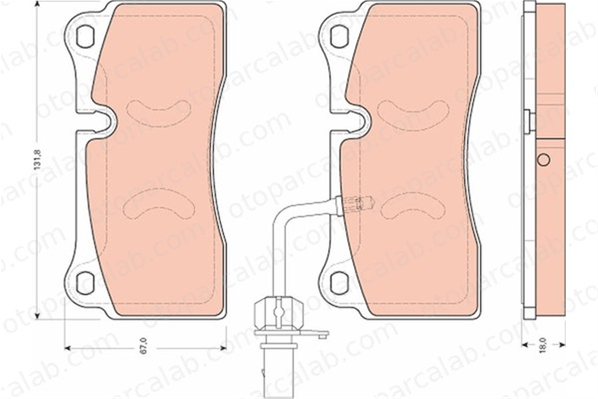 TRW GDB1731 Fren Disk Balata Arka AUDI Q7 R8 GDB1731 420698451
