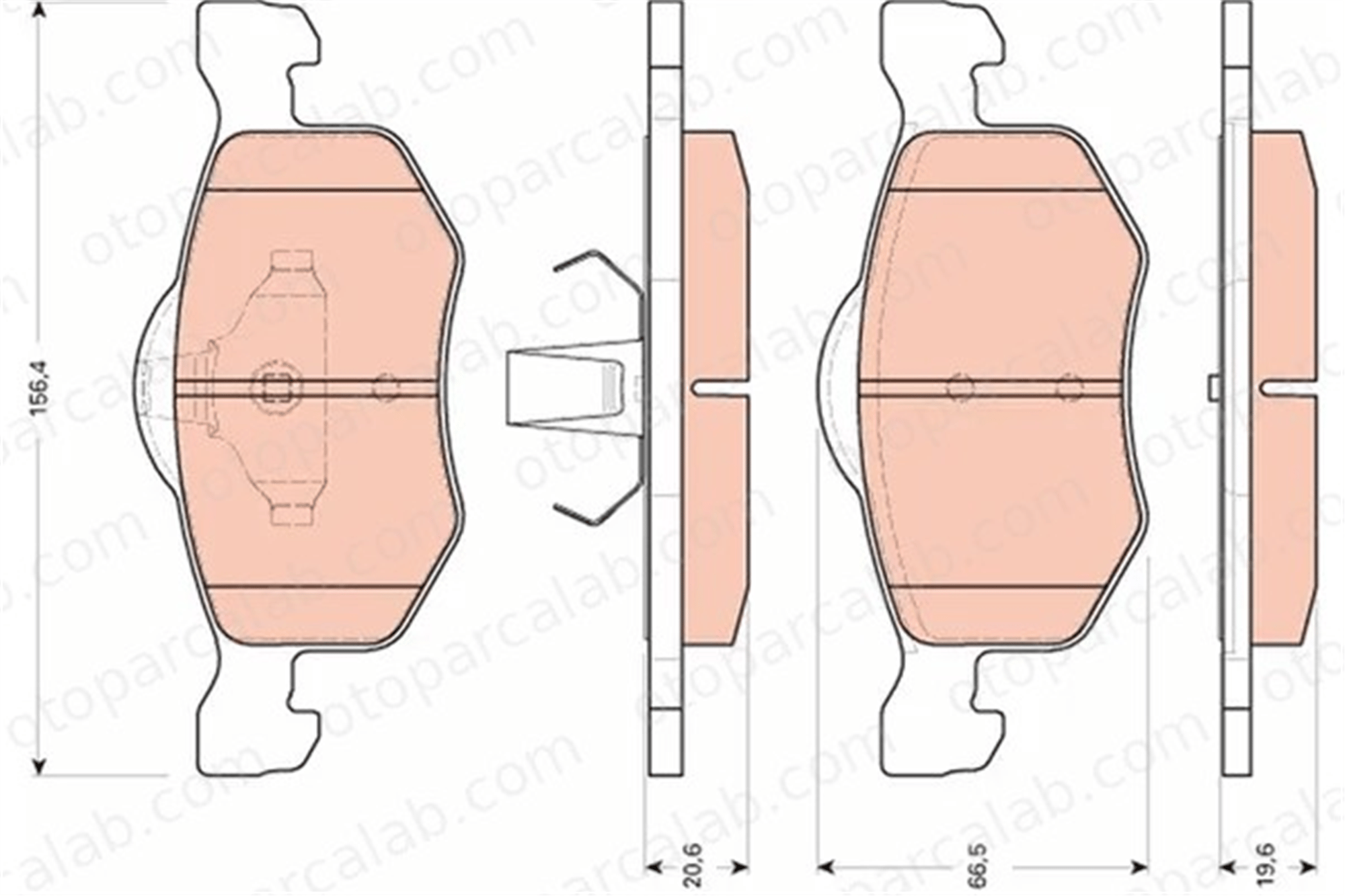 TRW GDB1753 Fren Disk Balata Ön FORD MAVERICK GDB1753 4547849