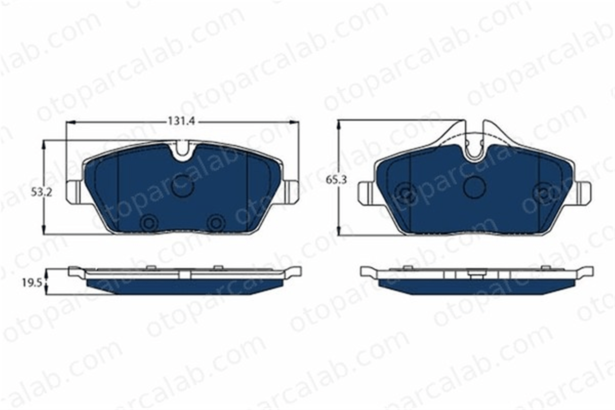 TRW GDB2038BTE Fren Disk Balata Ön BMW i3 GDB2038BTE 34106884267