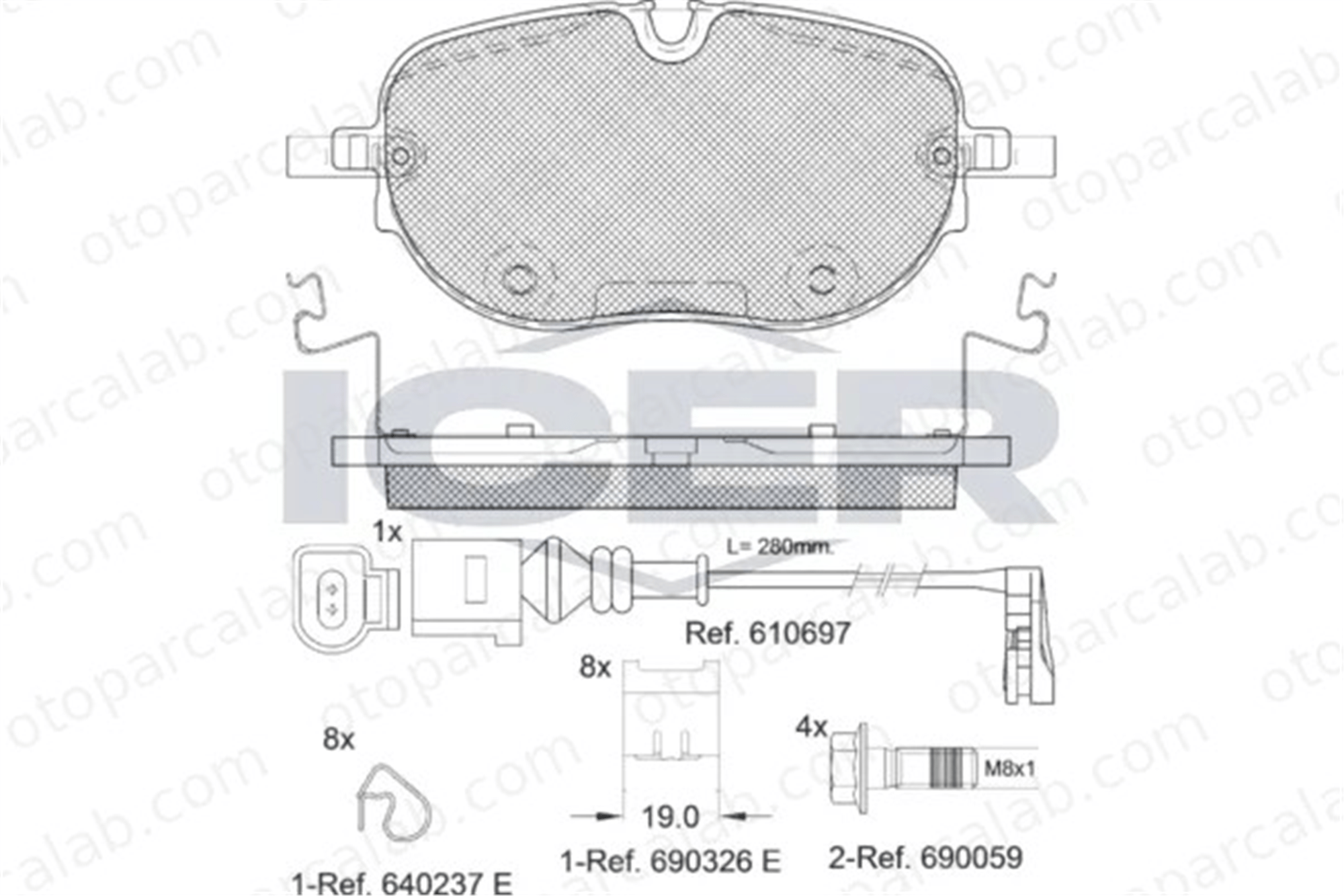 TRW GDB2401BTE Fren Disk Balata Ön VW ID.3 CUPRA BORN GDB2401BTE 1EA698151L
