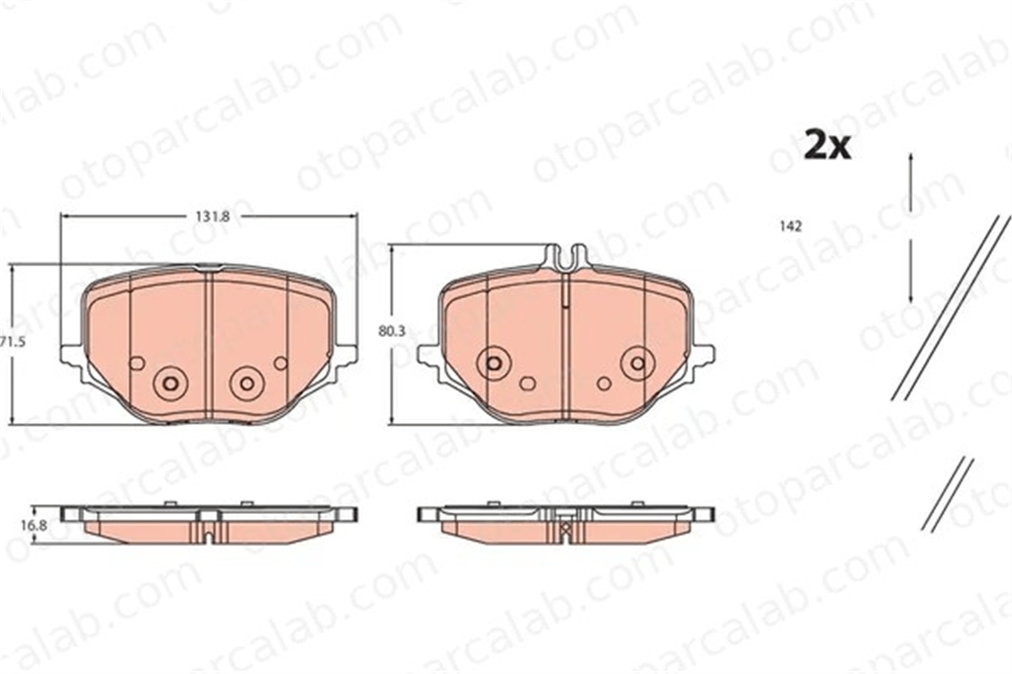 TRW GDB2470 Fren Disk Balata Ön MERCEDES-BENZ S-SERISI GDB2470 4209402