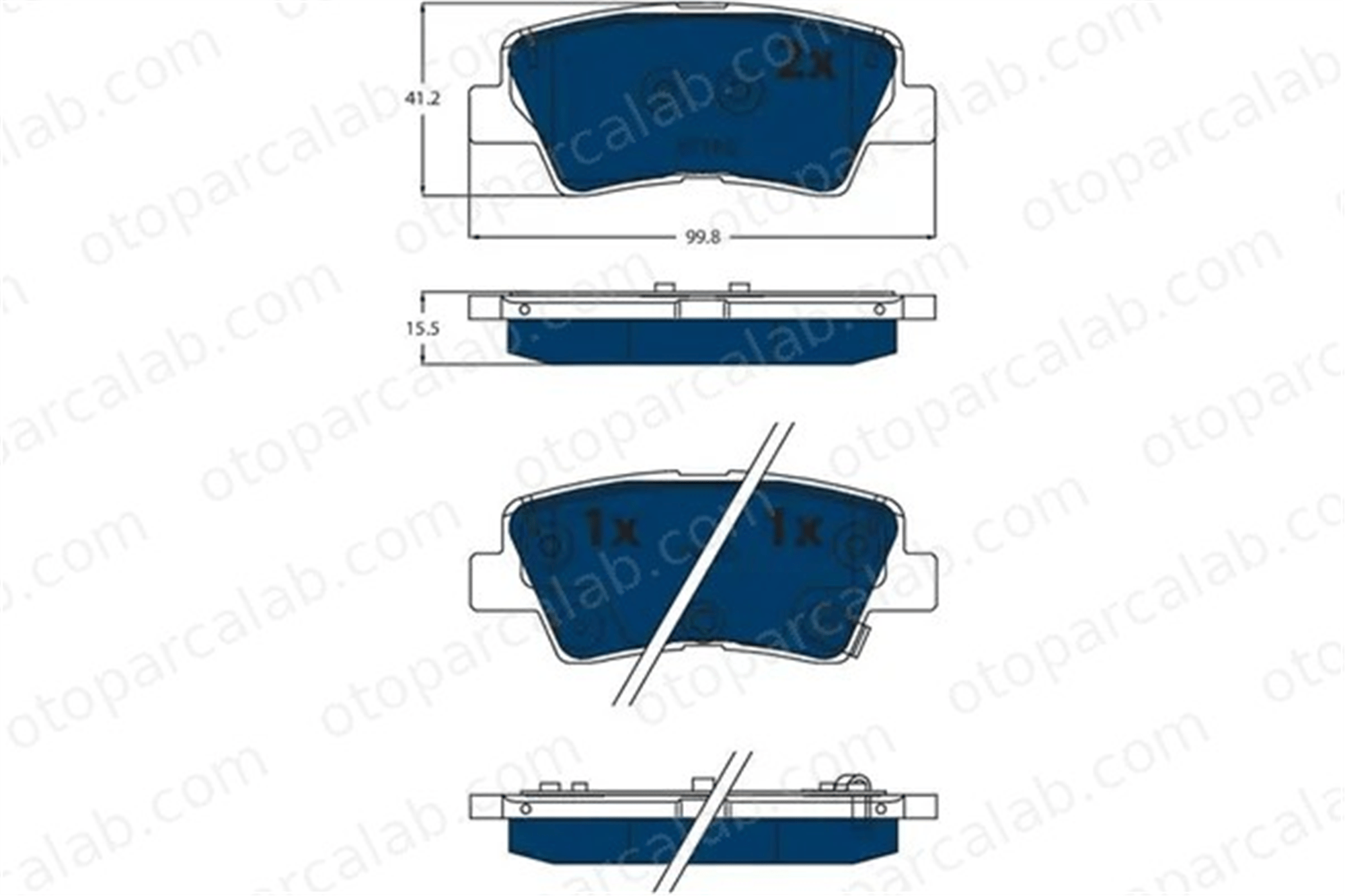 TRW GDB2531BTE Fren Disk Balata Ön HYUNDAI i30 i30 FASTBACK GDB2531BTE 58302F2A30