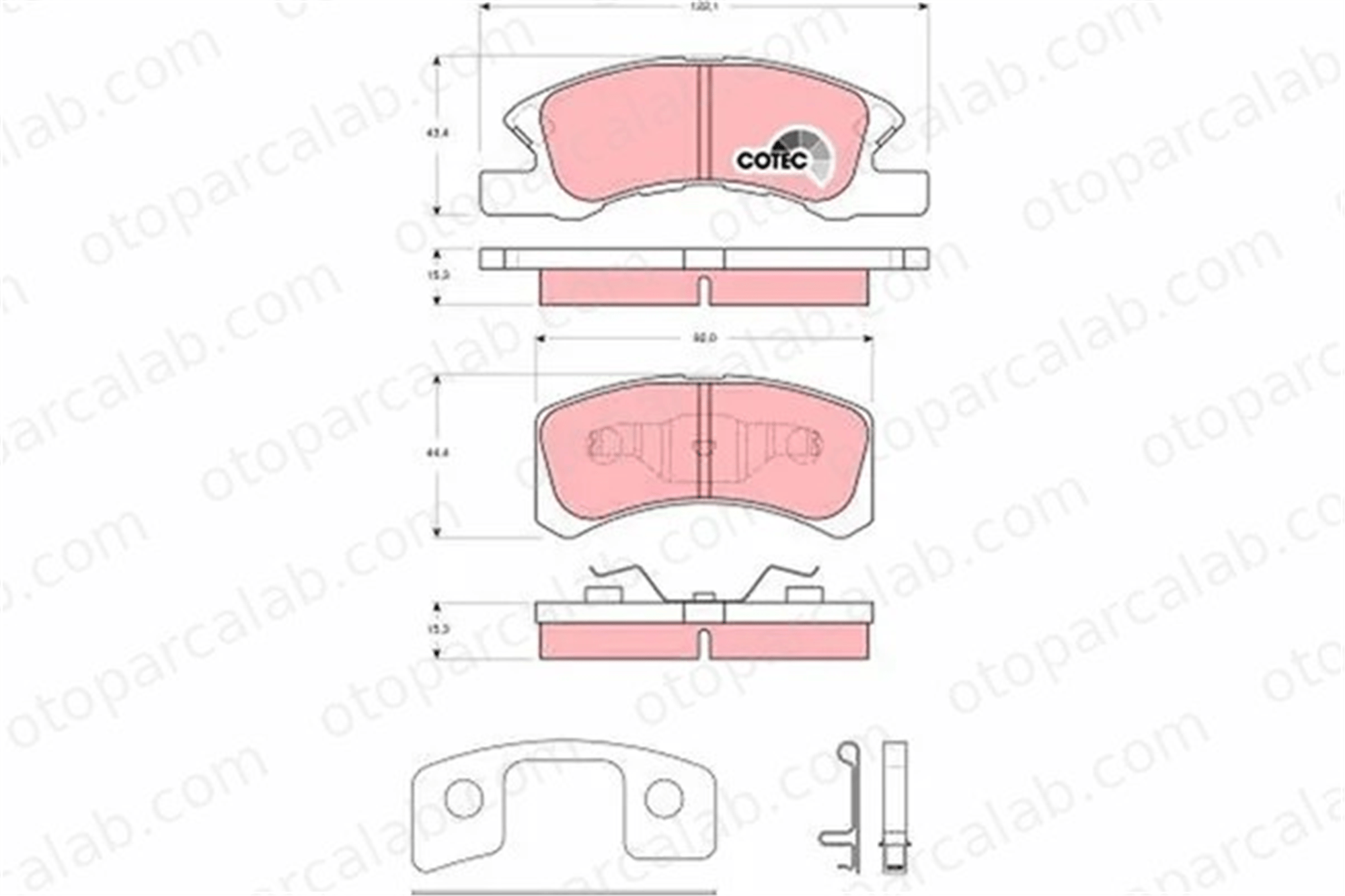 TRW GDB3358 Fren Disk Balata Ön MITSUBISHI MIRAGE / SPACE STAR VI Hatchback DAIHATSU CUORE V 4605B006 4465B2040