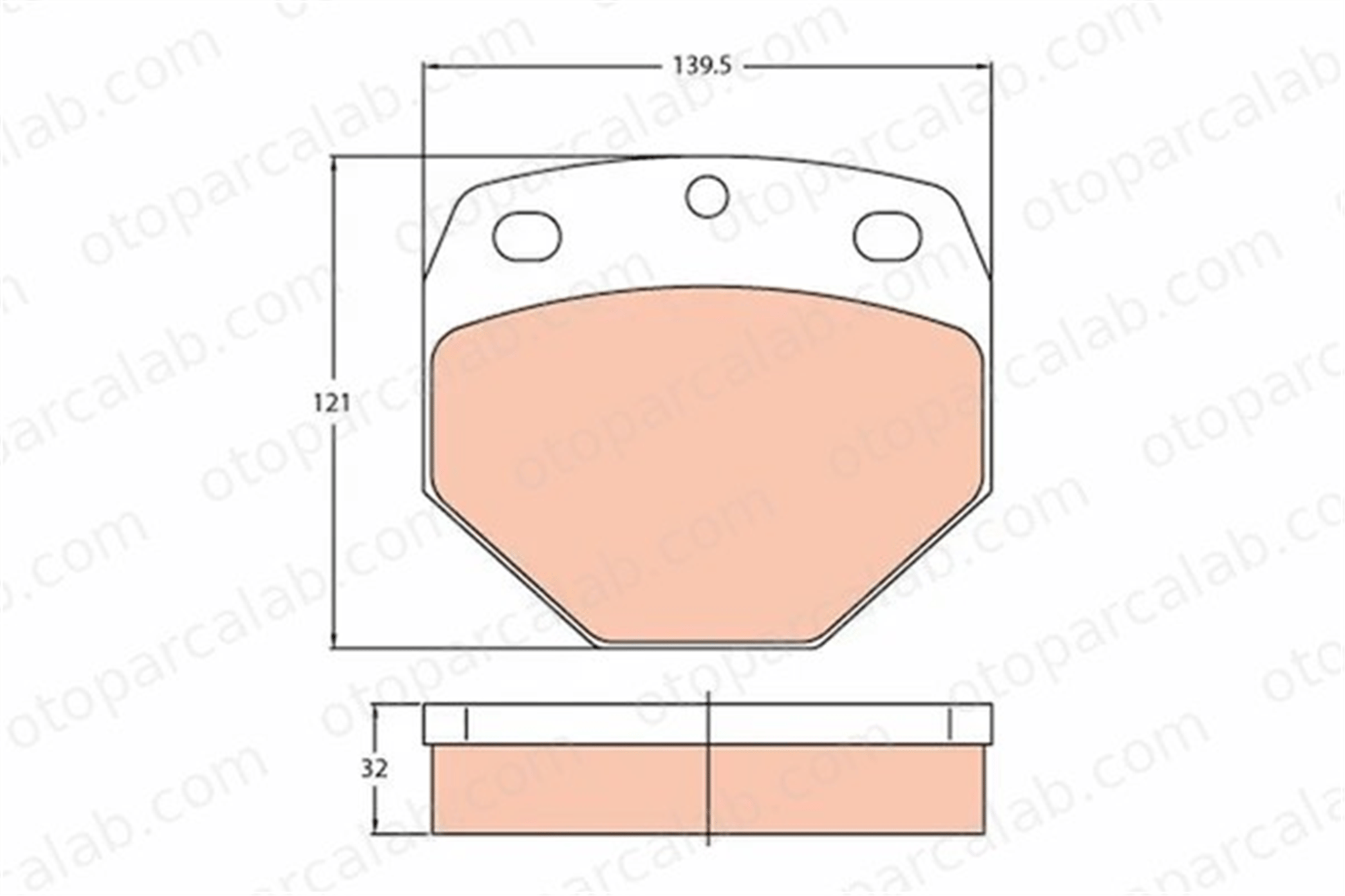 TRW GDB5097 Fren Disk Balata Ön MERCEDES-BENZ AROCS ACTROS MP4 / MP5 GDB5097 8284000209