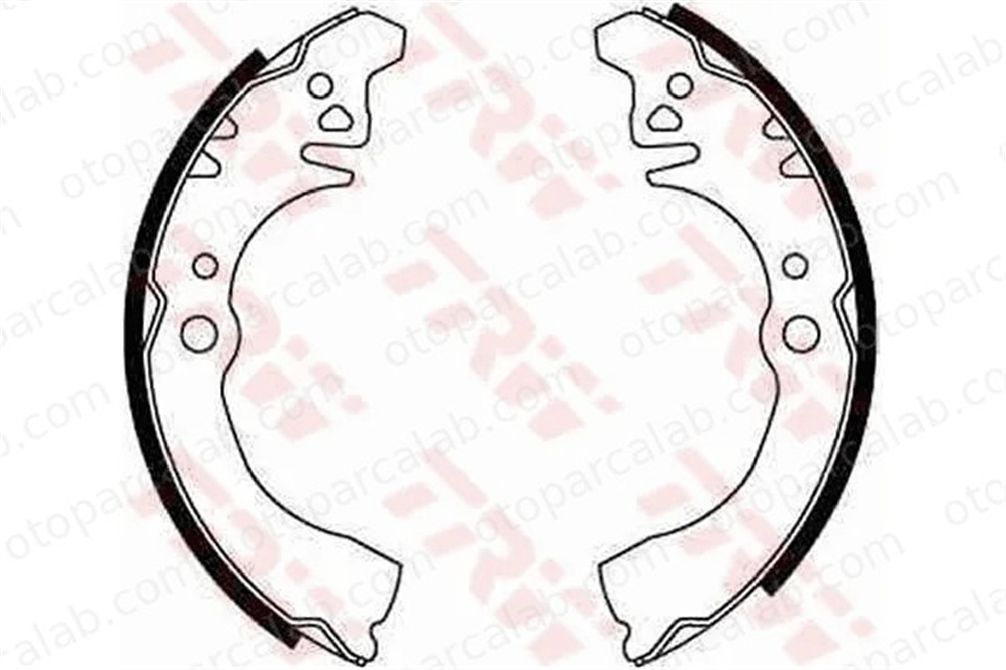 TRW GS8281 Fren Pabuçlu Balata Arka DAIHATSU CHARADE III CHARADE IV 449587704 0449587704