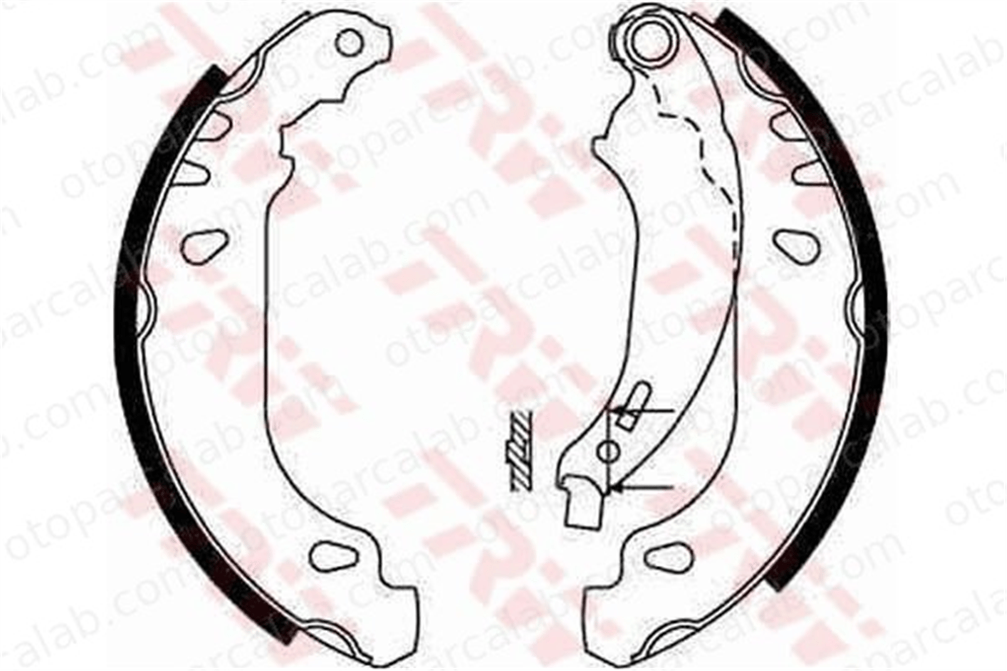 TRW GS8642 Fren Pabuçlu Balata Arka PEUGEOT 206 Hatchback 206+ 4241K5 4241N1