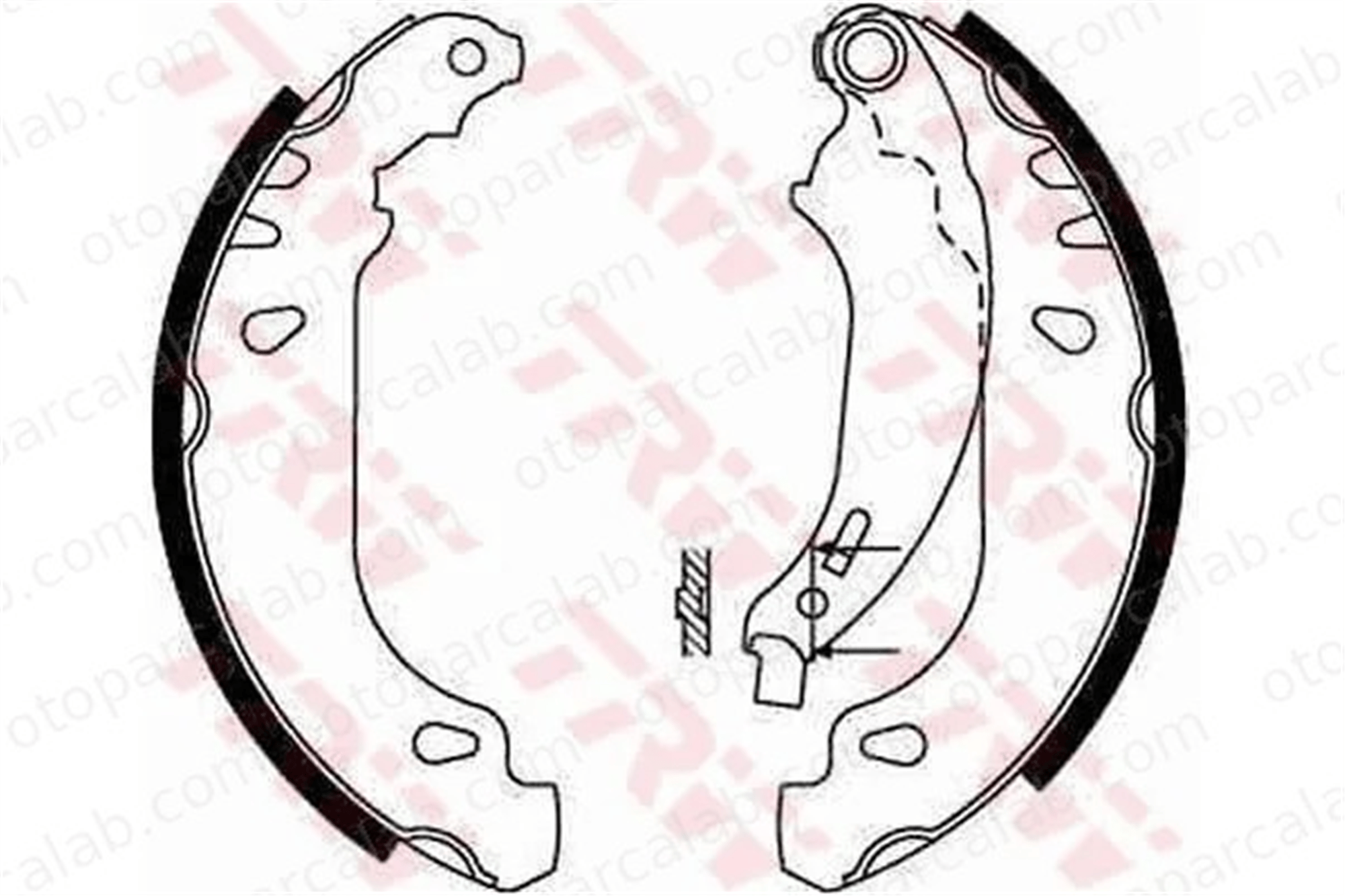 TRW GS8669 Fren Pabuçlu Balata Arka RENAULT CLIO II DACIA LOGAN 7701205758