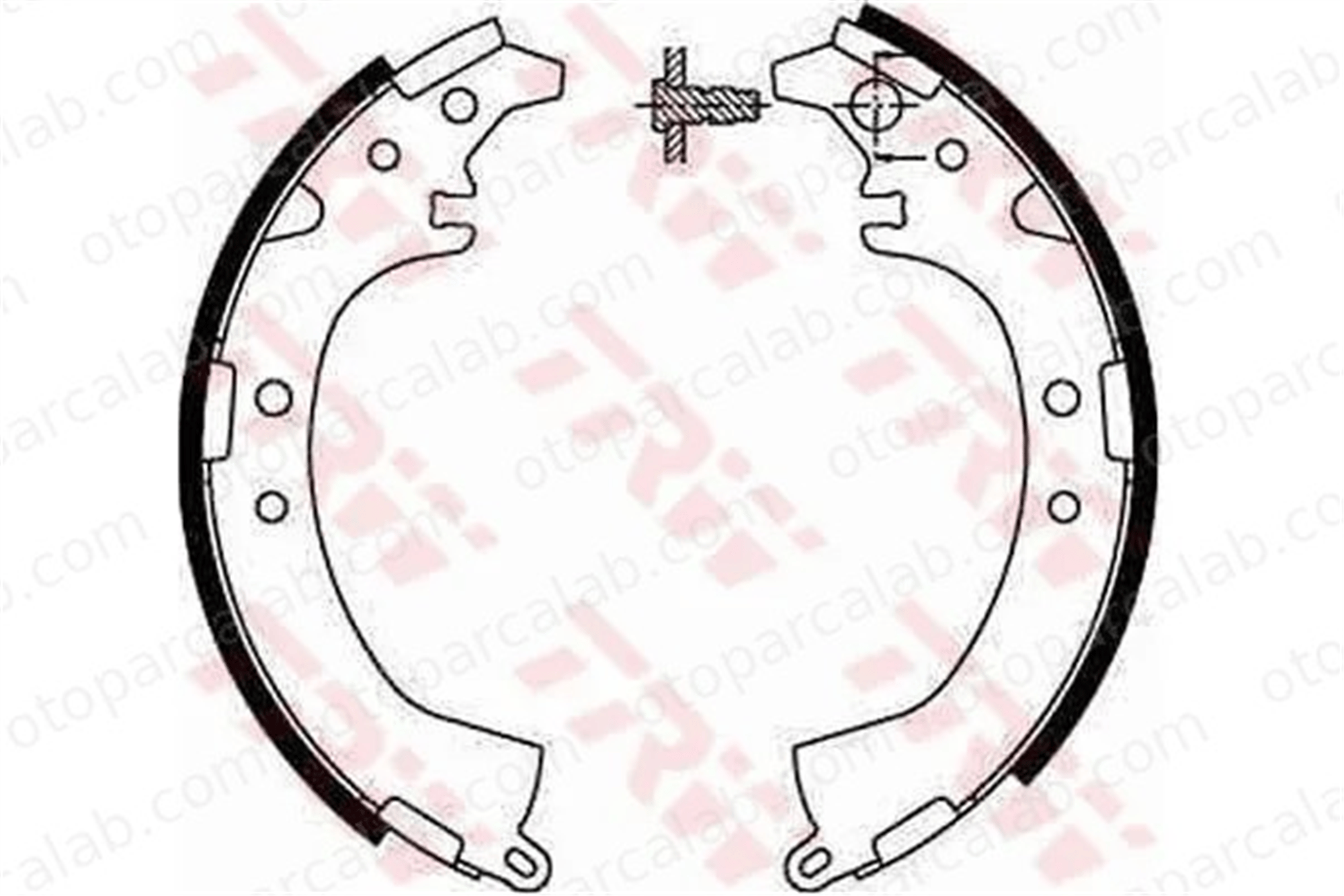TRW GS8672 Fren Pabuçlu Balata Arka TOYOTA CAMRY RAV 4 II 449533010 0449533010