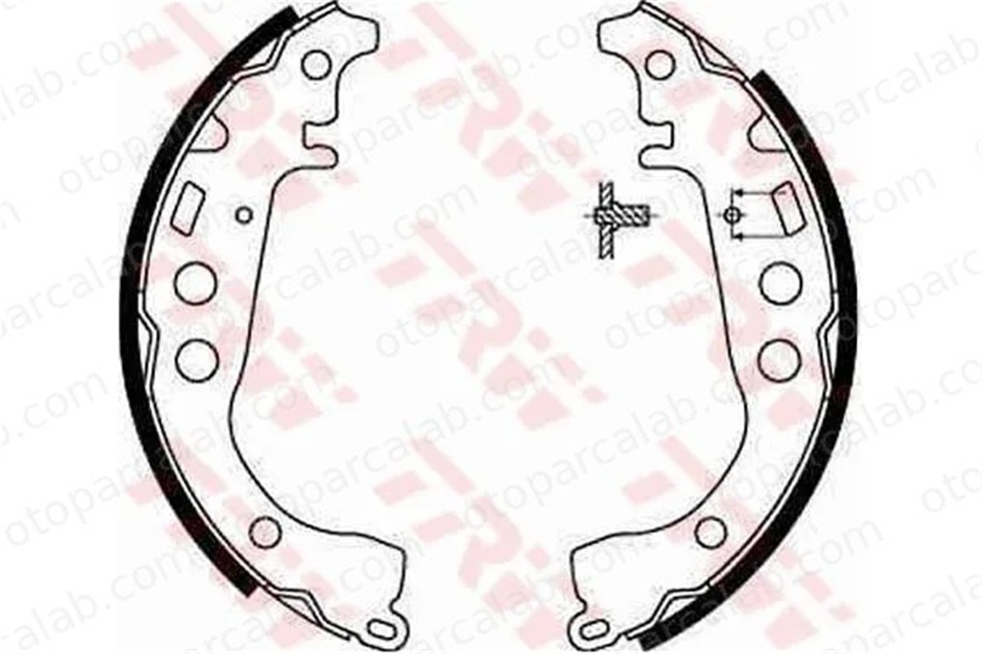 TRW GS8673 Fren Pabuçlu Balata Arka TOYOTA YARIS YARIS VERSO 44950D070 044950D070