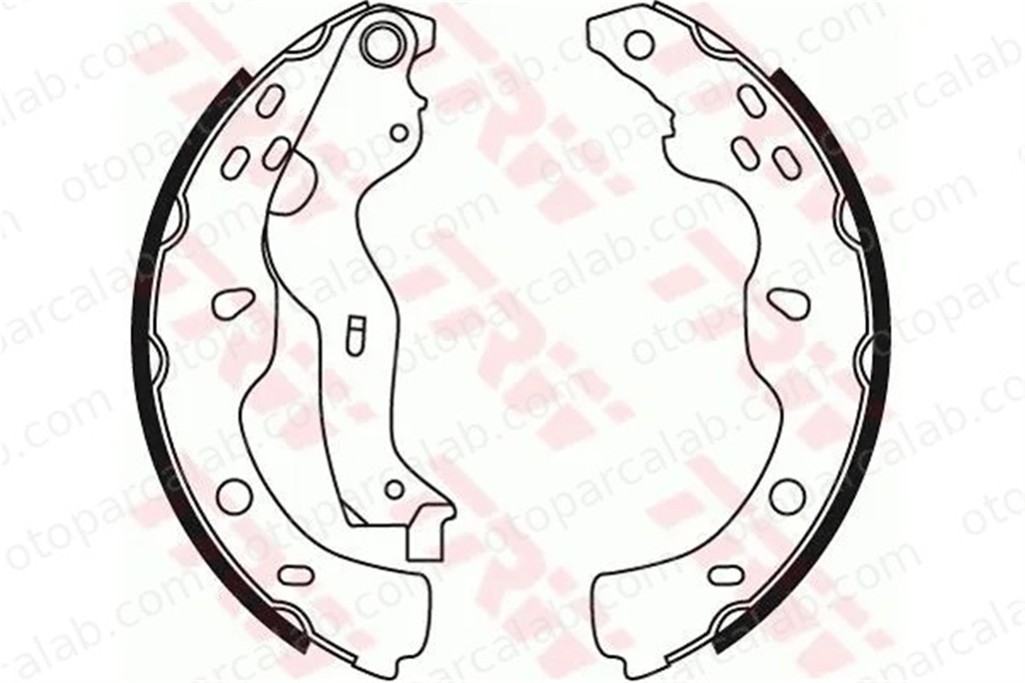 TRW GS8743 Fren Pabuçlu Balata Arka SUZUKI SX4 FIAT SEDICI 71742832 71747587