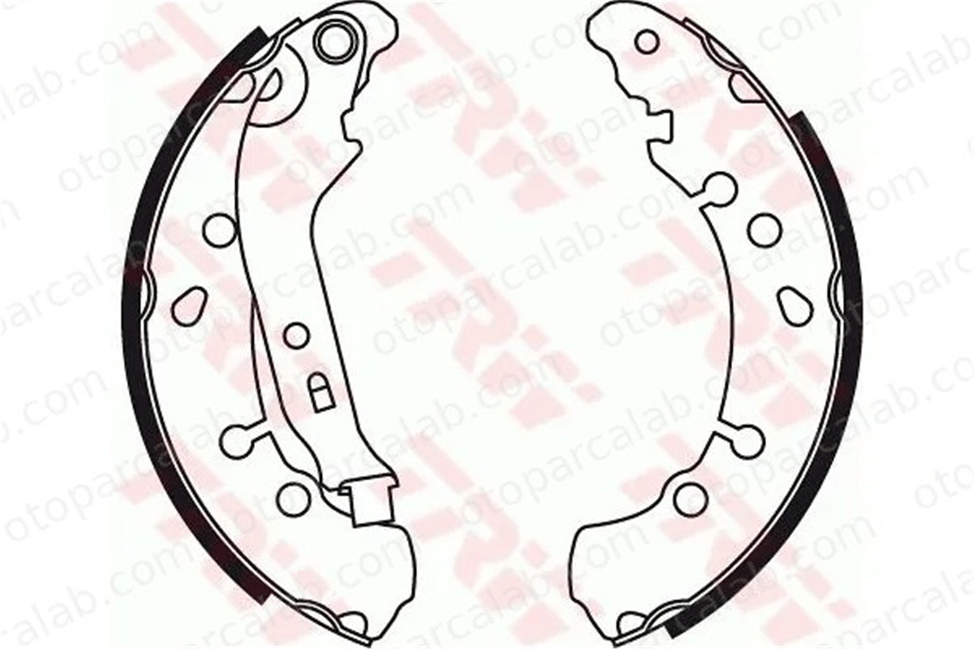 TRW GS8778 Fren Pabuçlu Balata Arka TOYOTA YARIS DAIHATSU CHARADE VIII 44950D040 044950D040