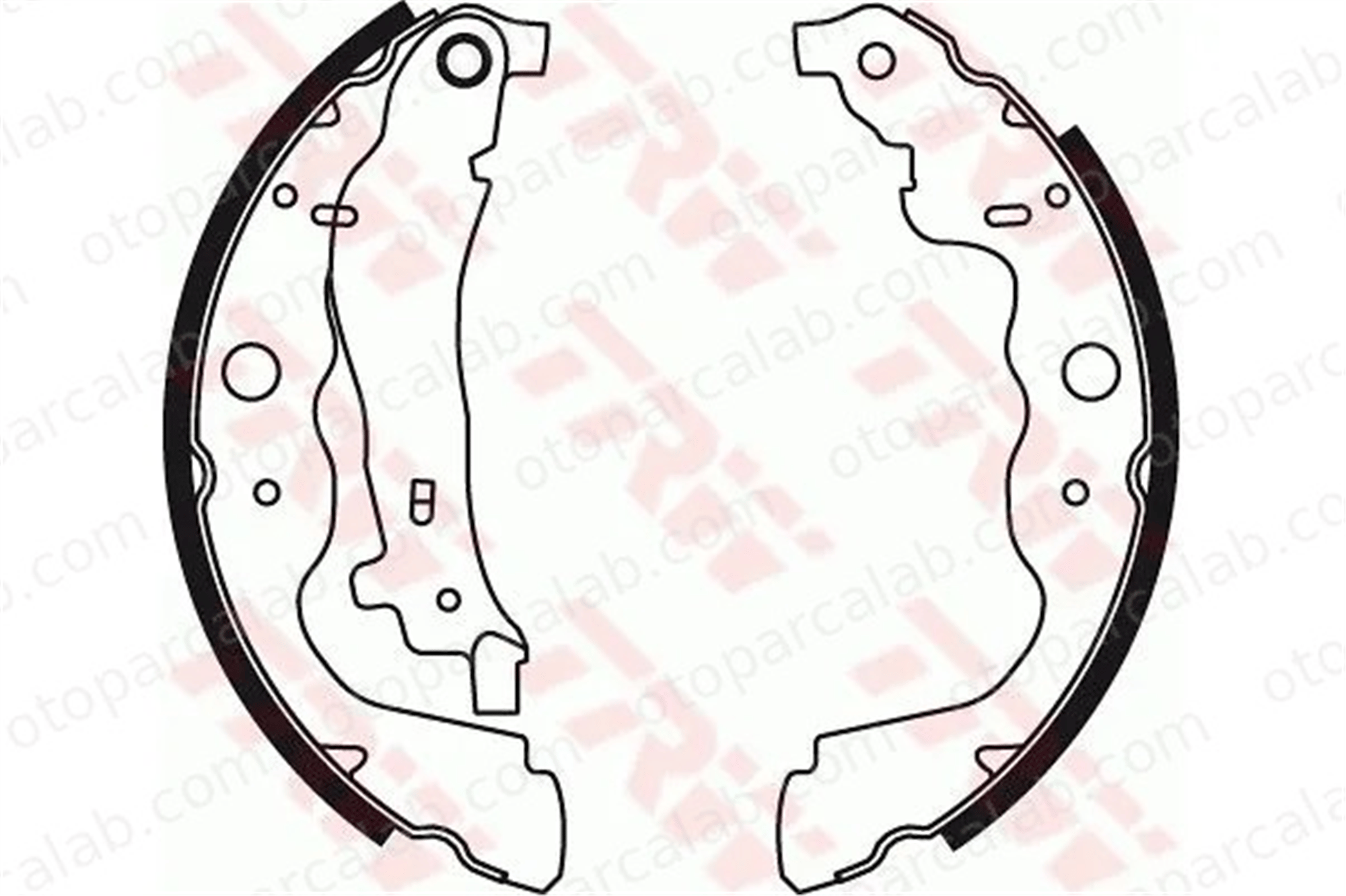 TRW GS8780 Fren Pabuçlu Balata Arka DACIA DUSTER RENAULT KANGOO / GRAND KANGOO II 4154200220 6001549703