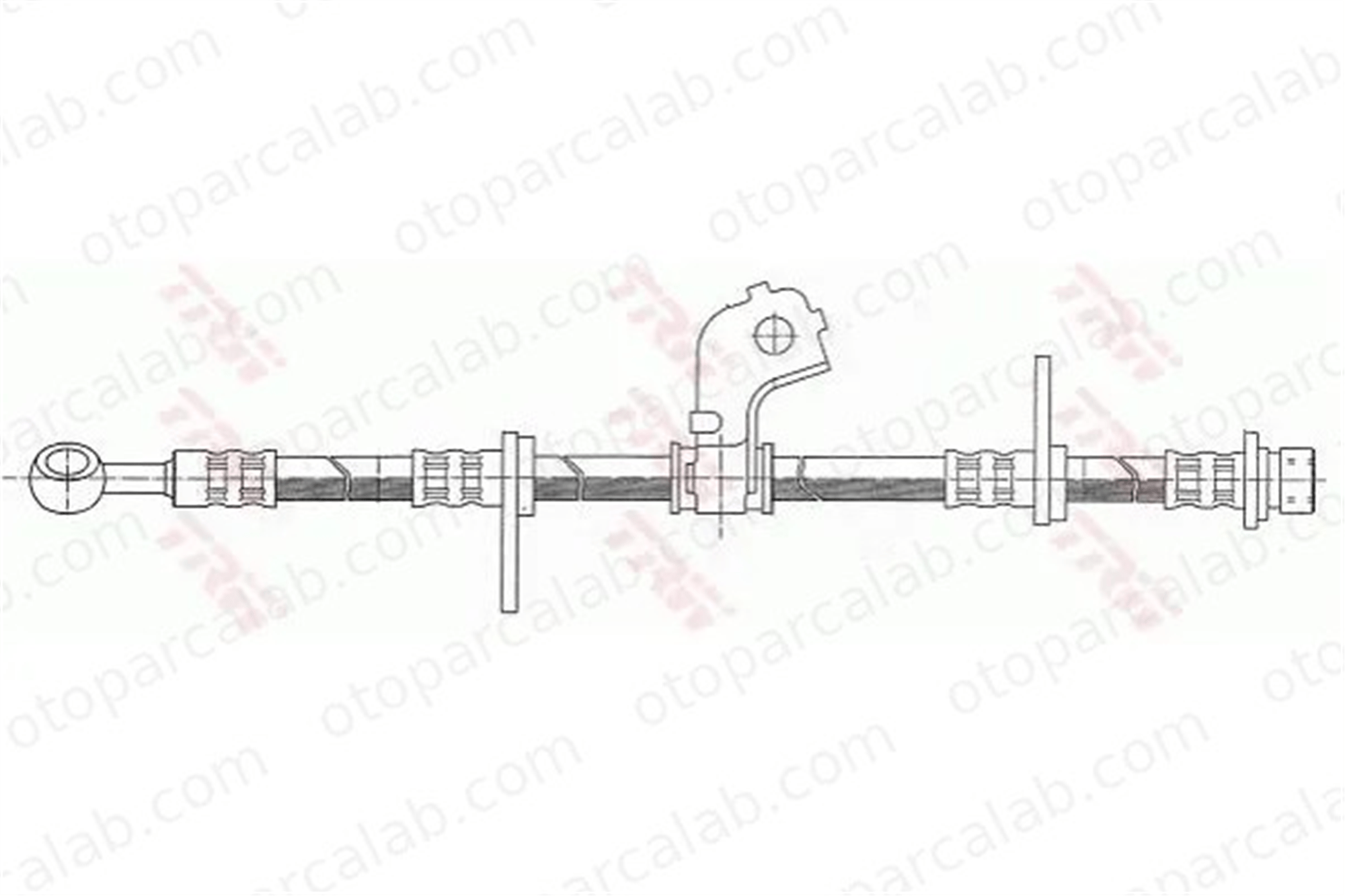 TRW PHD317 Fren Hortumu Ön Sol HONDA CIVIC VI Fastback ROVER 400 II 46411ST3E01 46411ST3E02