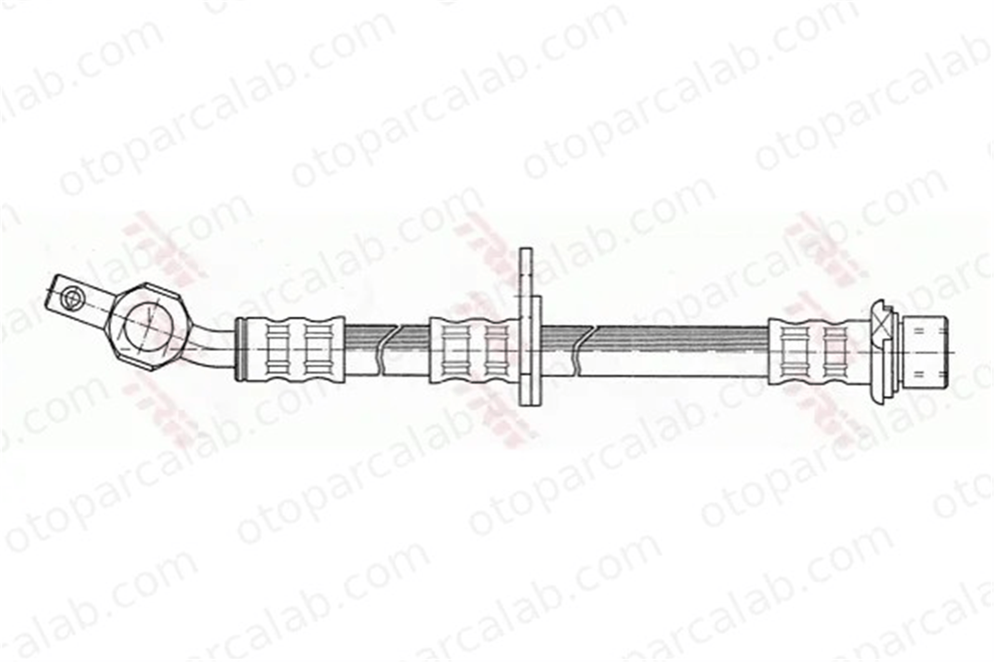 TRW PHD374 Fren Hortumu Arka Sol TOYOTA CAMRY Sedan CAMRY 9094702669 9094702751